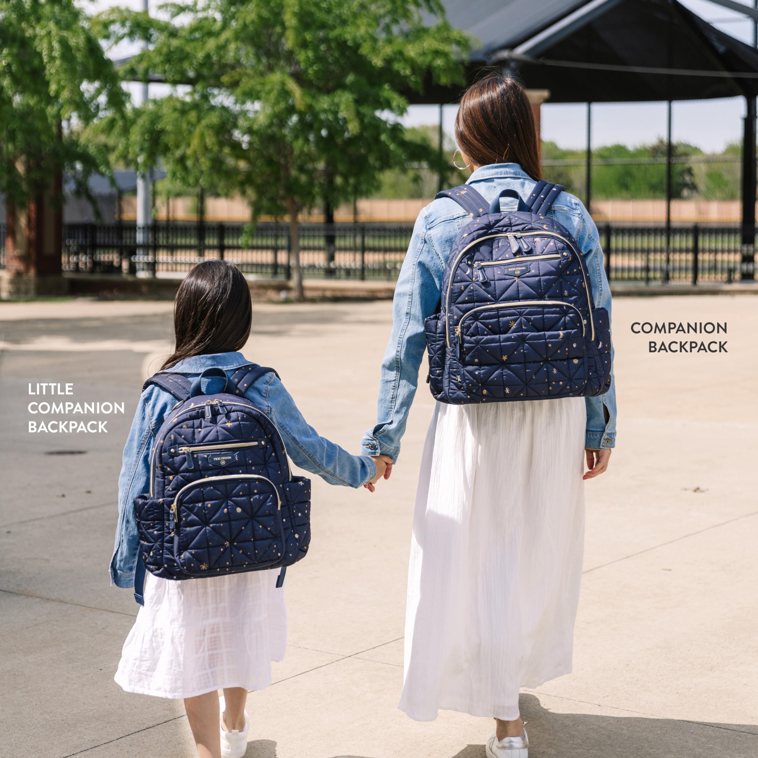 TWELVElittle Companion Diaperbag Backpack 3.0 *NEW* - Includes Changing Pad & Stroller Clips. Insulated Pockets, Machine Washable, Midnight Midnight One Size U1