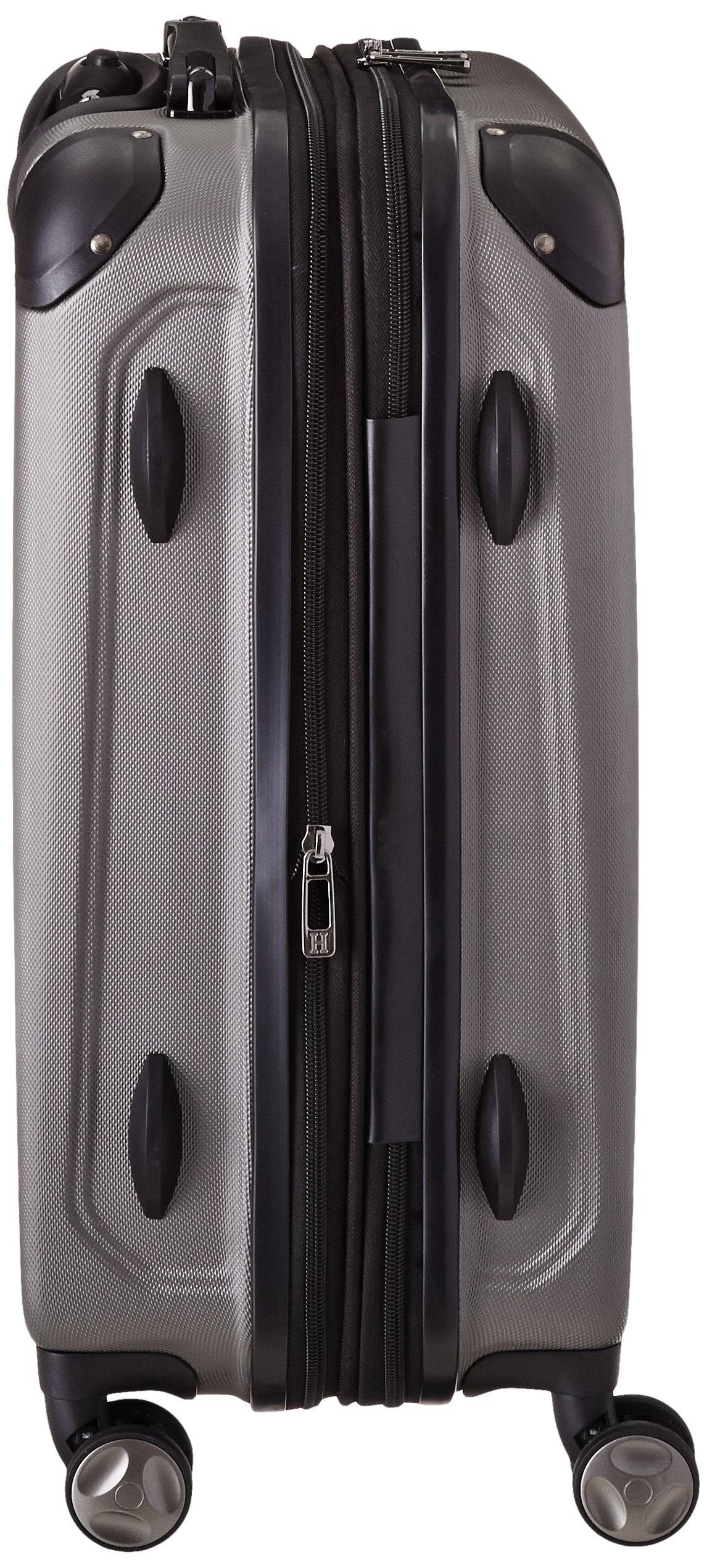 Heritage Travelware O'Hare 20" Hardside Expandable 8-Wheel Spinner Carry-on Luggage, Silver U1