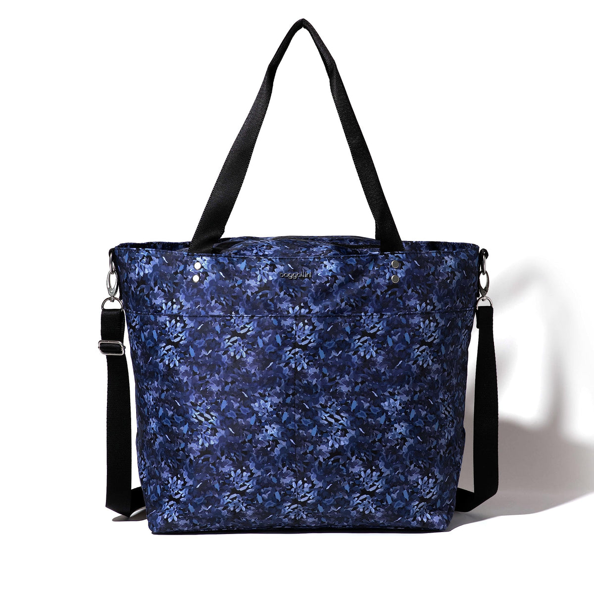 Baggallini Large Carryall Tote ( Indigo Petal - Large , One Size ) Indigo Petal - Large One Size U1