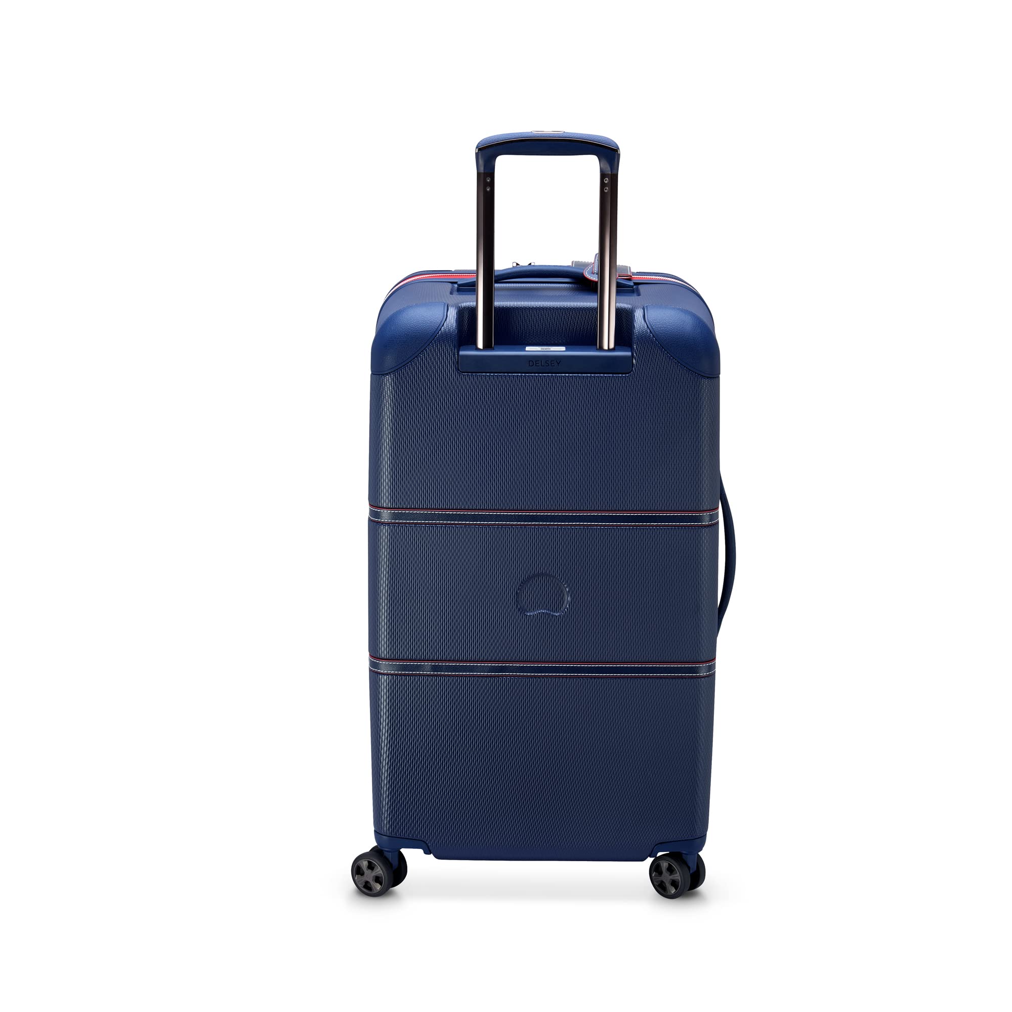 DELSEY Paris Chatelet Air 2.0 Hardside Luggage with Spinner Wheels ( Navy , Checked-26 Inch Trunk ) Navy Checked 26 Inch Trunk U1