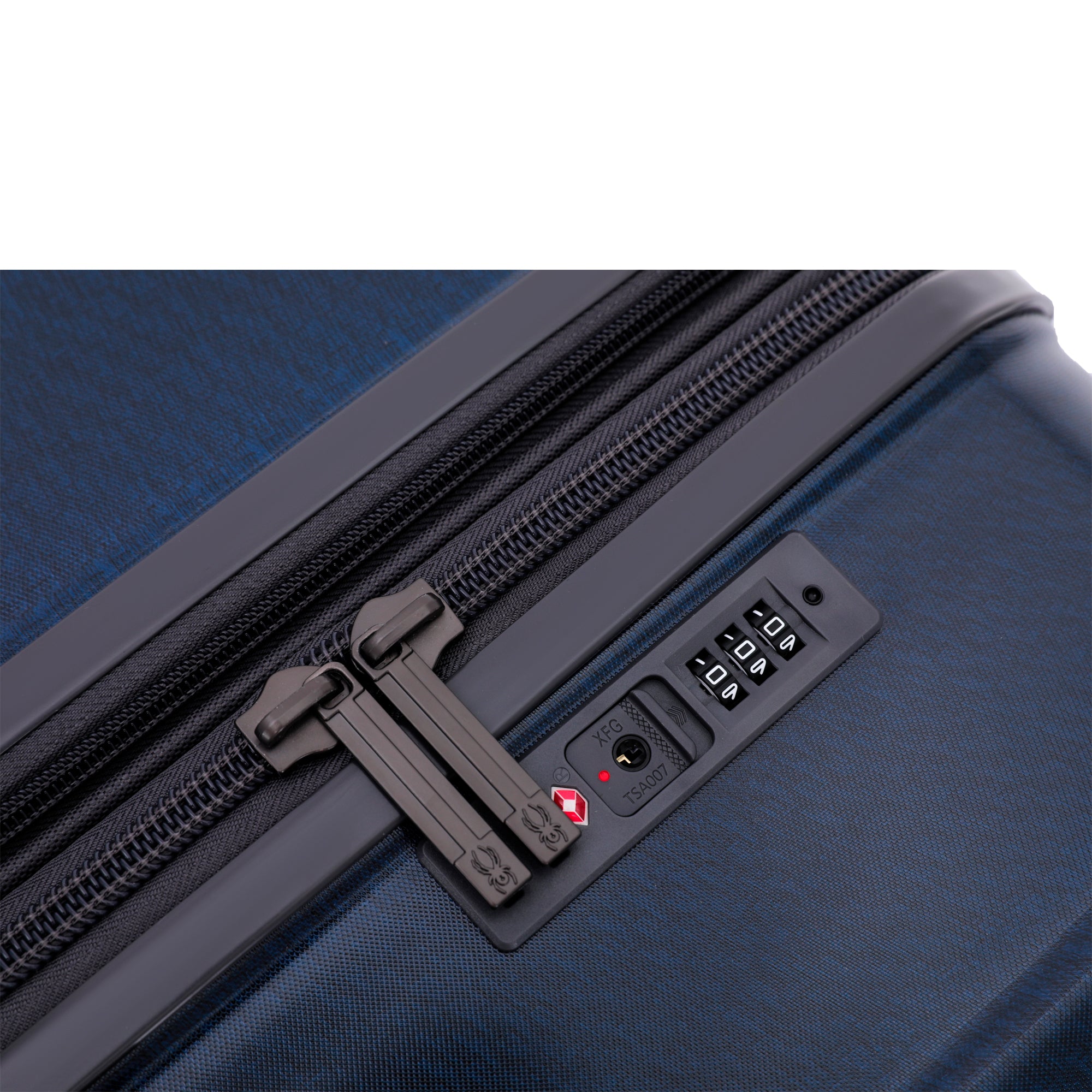 Spyder Rails 29 Inch Expandable Hardside Upright Suitcase with 360 Spinner Wheels, TSA Approved Lock ( Carbon Blue , 29" ) Carbon Blue 29 U1