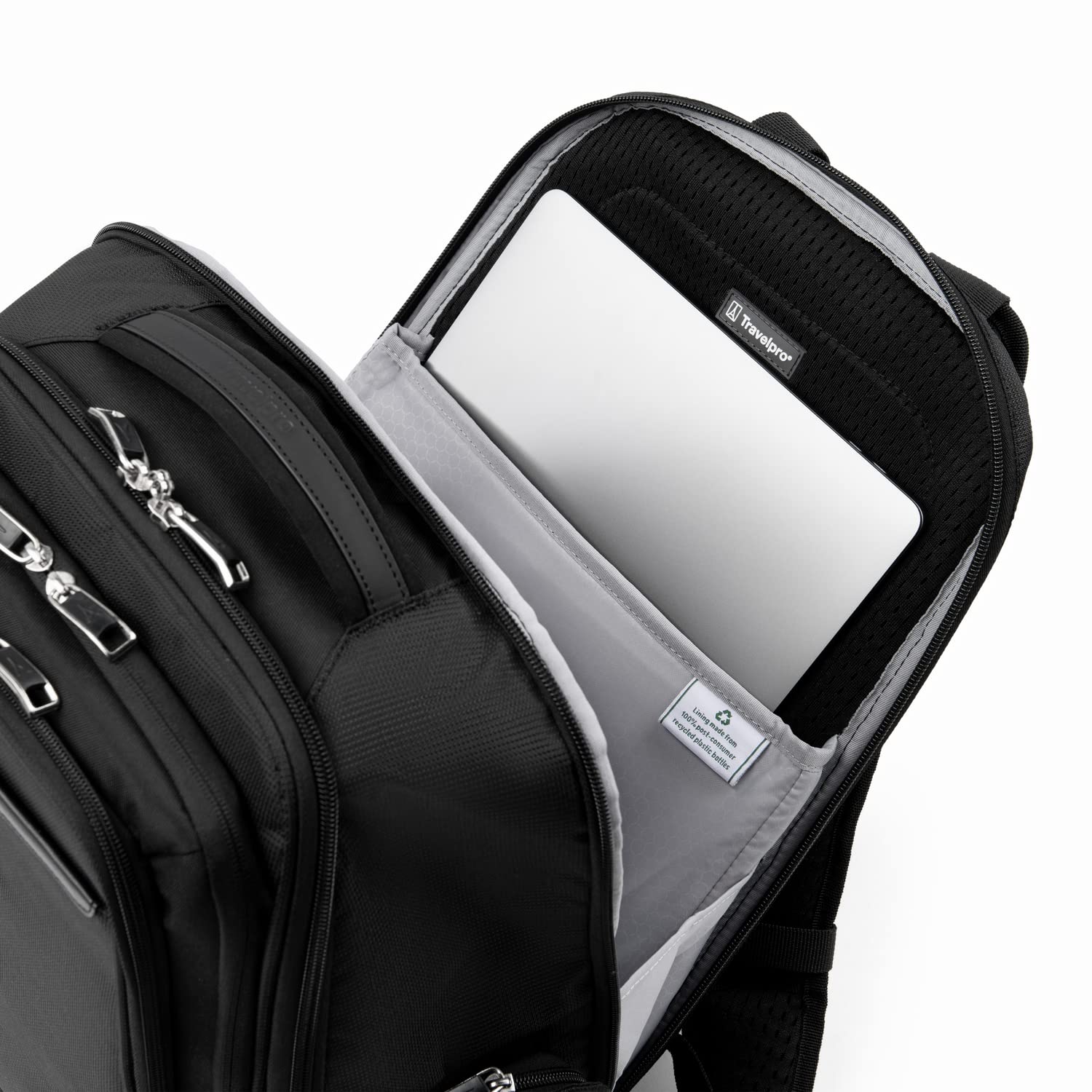 Travelpro Maxlite Lightweight Laptop Backpack, Fits up to 15 Inch Laptop and 11 Inch Tablet, Water Resistant, Men and Women, Work, School, Travel, Black, 18-Inch Black 18 Inch U2
