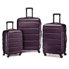 Samsonite Omni Pc Hardside Expandable Luggage with Spinner Wheels Purple 3 Piece Set 20 24 28 U3