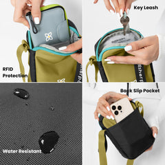 Sherpani Rogue, Mini Crossbody Bag, Shoulder Bag, Cross Body Purse, Crossbody Bags for Women, Travel Bag ( Raven , One Size ) Raven One Size U1