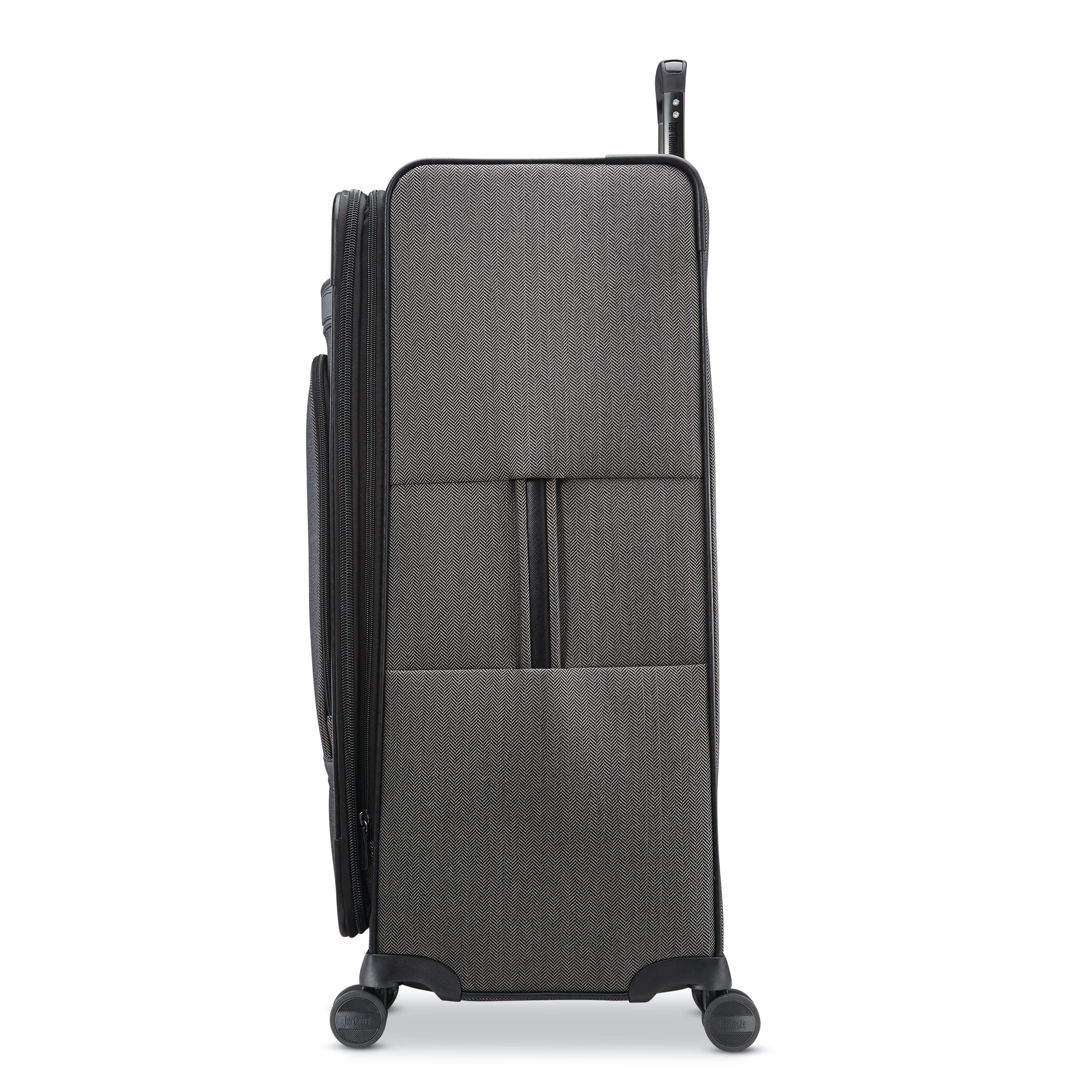 Hartmann Herringbone Deluxe Extended Journey Expandable Spinner ( Black Herringbone , One Size ) Black Herringbone One Size U2