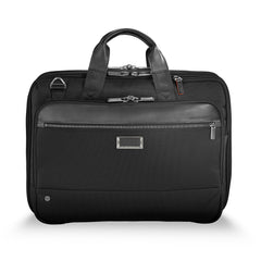 Briggs & Riley @work Medium Expandable Brief ( Black , Medium ) Black Medium U3