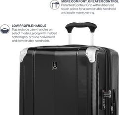 Travelpro Pathways 3 Hardside Expandable Luggage, 8 Spinner Wheels, Lightweight Hard Shell Suitcase ( Black Knight , Carry On 21 Inch ) Black Knight Carry On 21 Inch U4