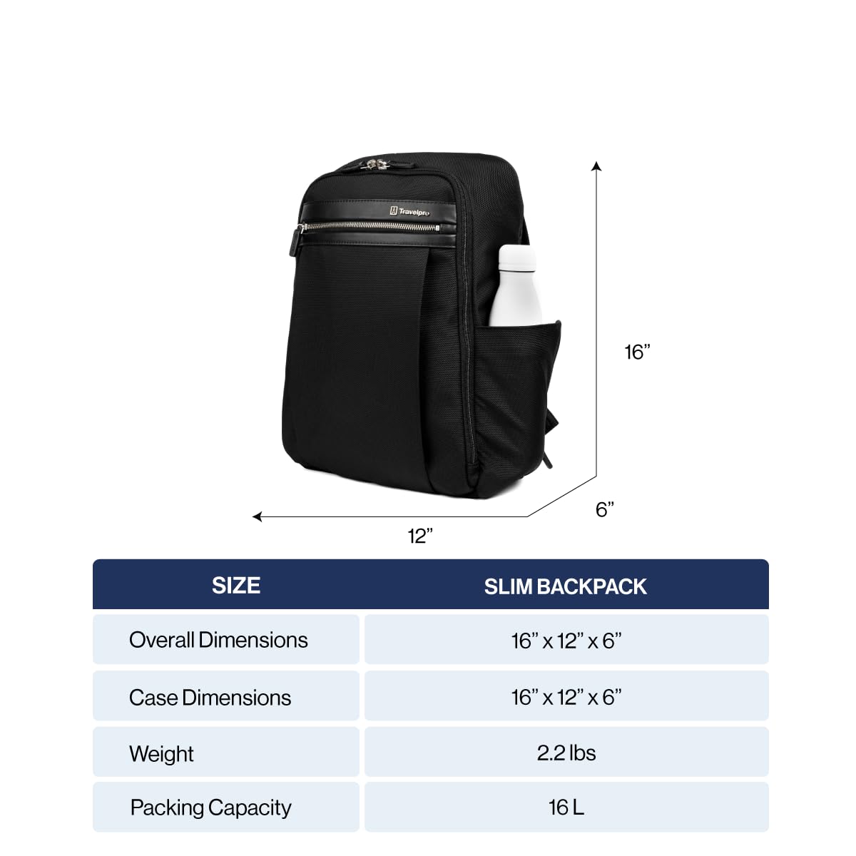 Travelpro Platinum Elite Laptop Travel Backpack, Fits up to 16 Inch Laptop, Business, Water Resistant, Men and Women ( Grey , 16 Inch ) Grey 16 Inch U1