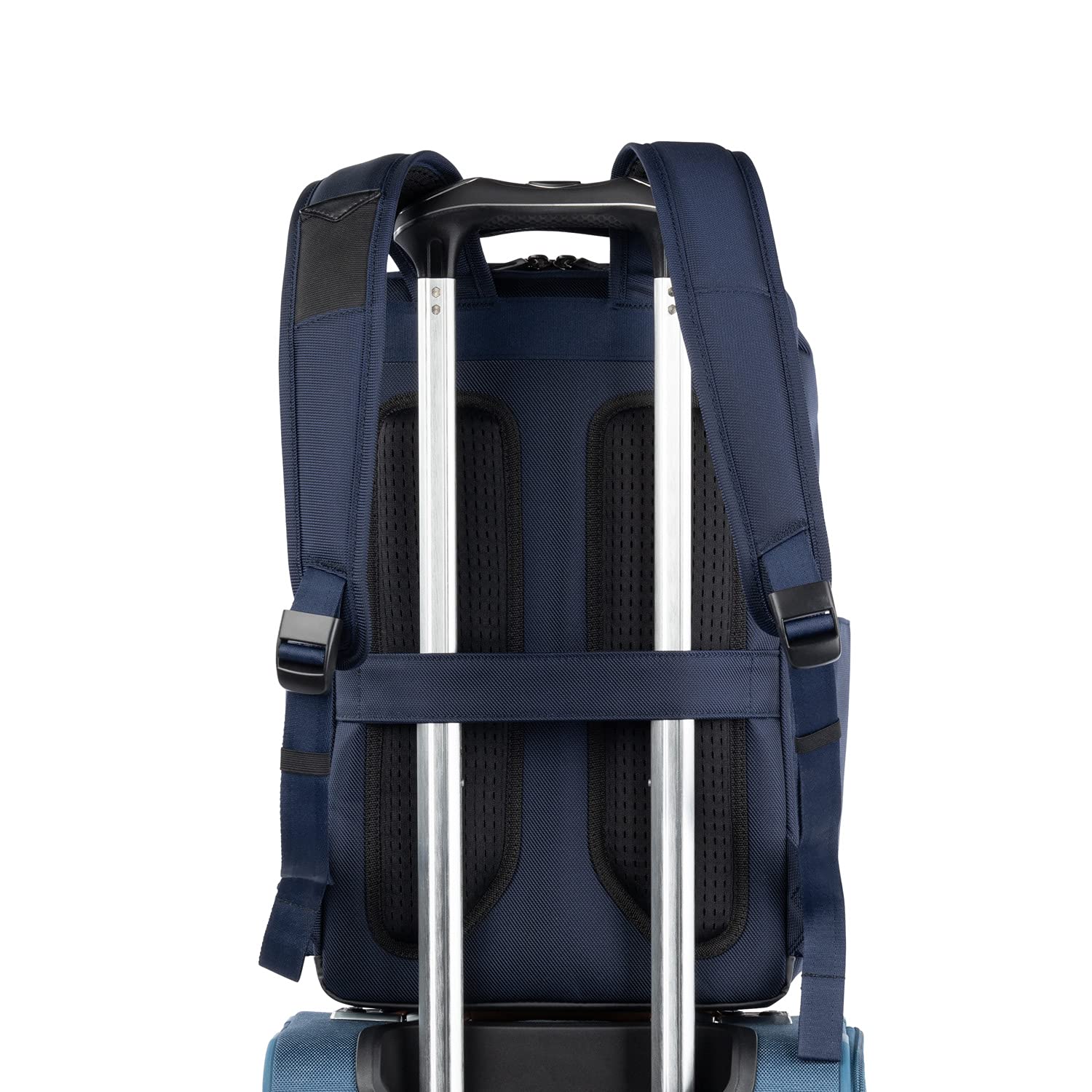 Travelpro Crew Executive Choice 3 Large Backpack Fits Up to 15.6 Laptops and Tablets, USB a and C Ports, Men and Women ( Patriot Blue , Slim ) Patriot Blue Slim U2