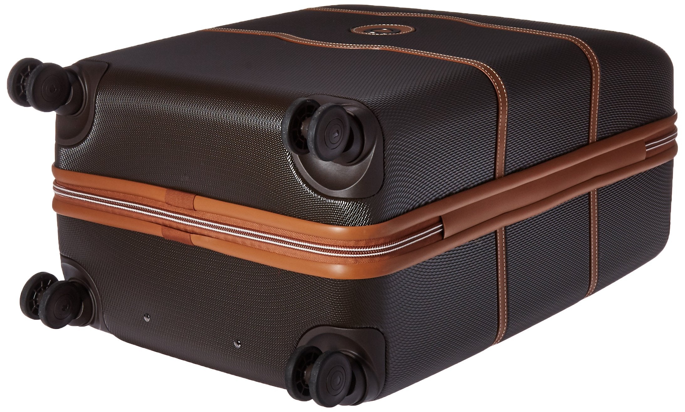 DELSEY Paris Chatelet Air 2.0 Hardside Luggage with Spinner Wheels ( Chocolate Brown , Checked-Medium 24 Inch, with Brake ) Chocolate Brown Checked Medium 24 Inch With Brake U10
