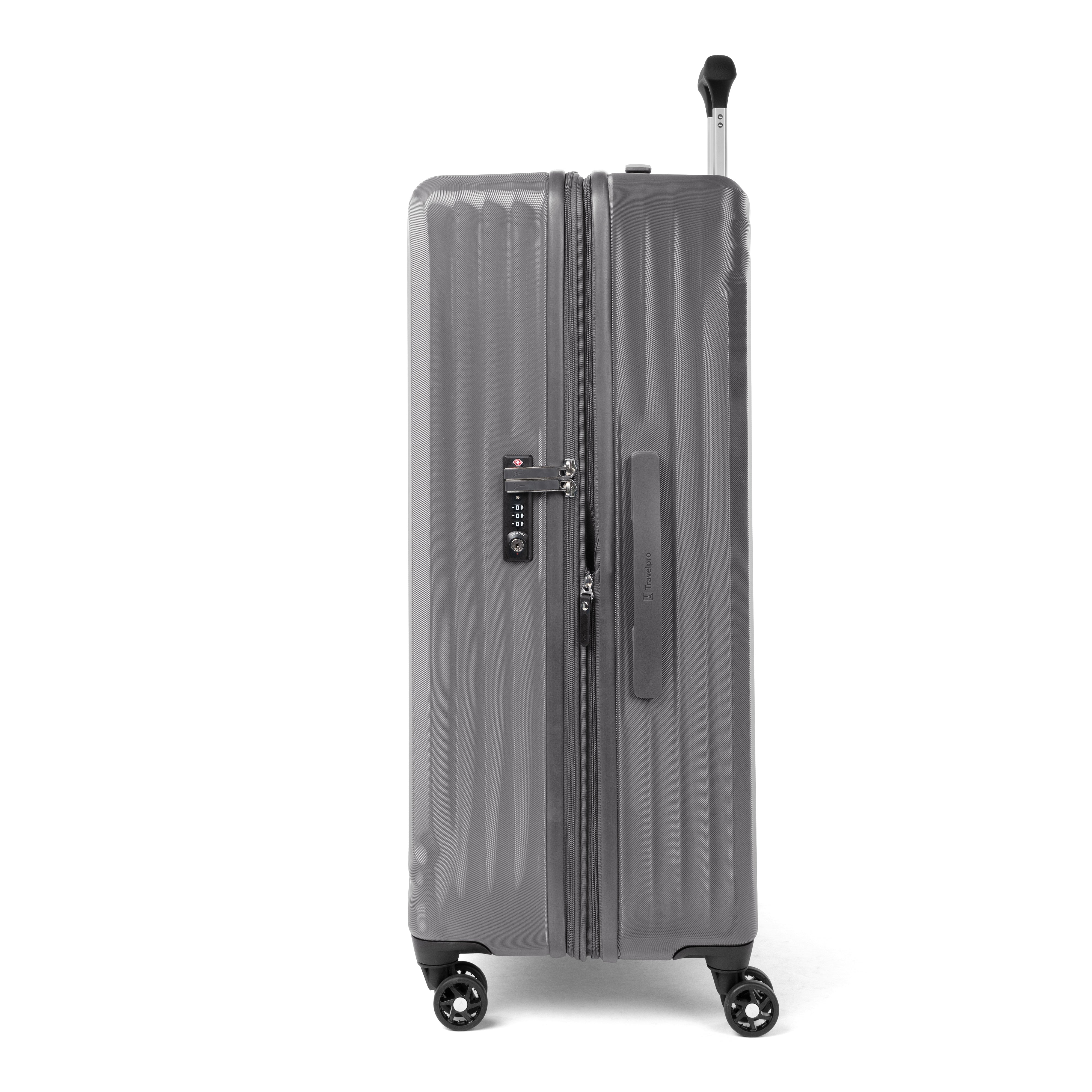 Travelpro Maxlite Air Hardside Expandable Luggage, 8 Spinner Wheels, Lightweight Hard Shell Polycarbonate ( Shadow Grey , Checked-Large 28-Inch ) Shadow Grey Checked Large 28 Inch U19