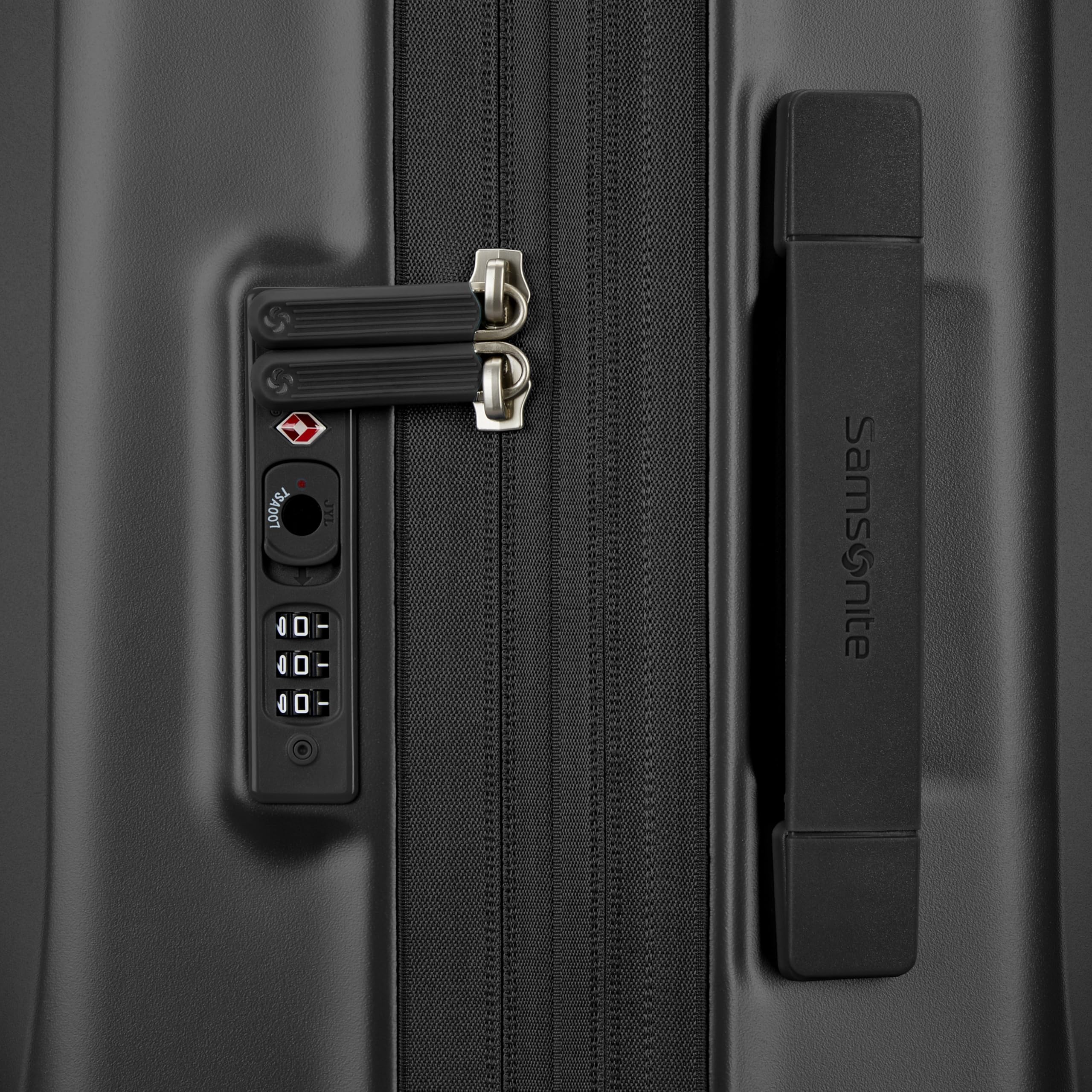 Samsonite UpLIFT Hardside Luggage with Spinner Wheels - Airline-Approved, TSA Lock, Adjustable Handle System - Polycarbonate Hard Suitcase for Ultra Lightweight Travel ( Phantom Black , Carry-On 19-Inch ) Phantom Black Carry On 19 Inch U1