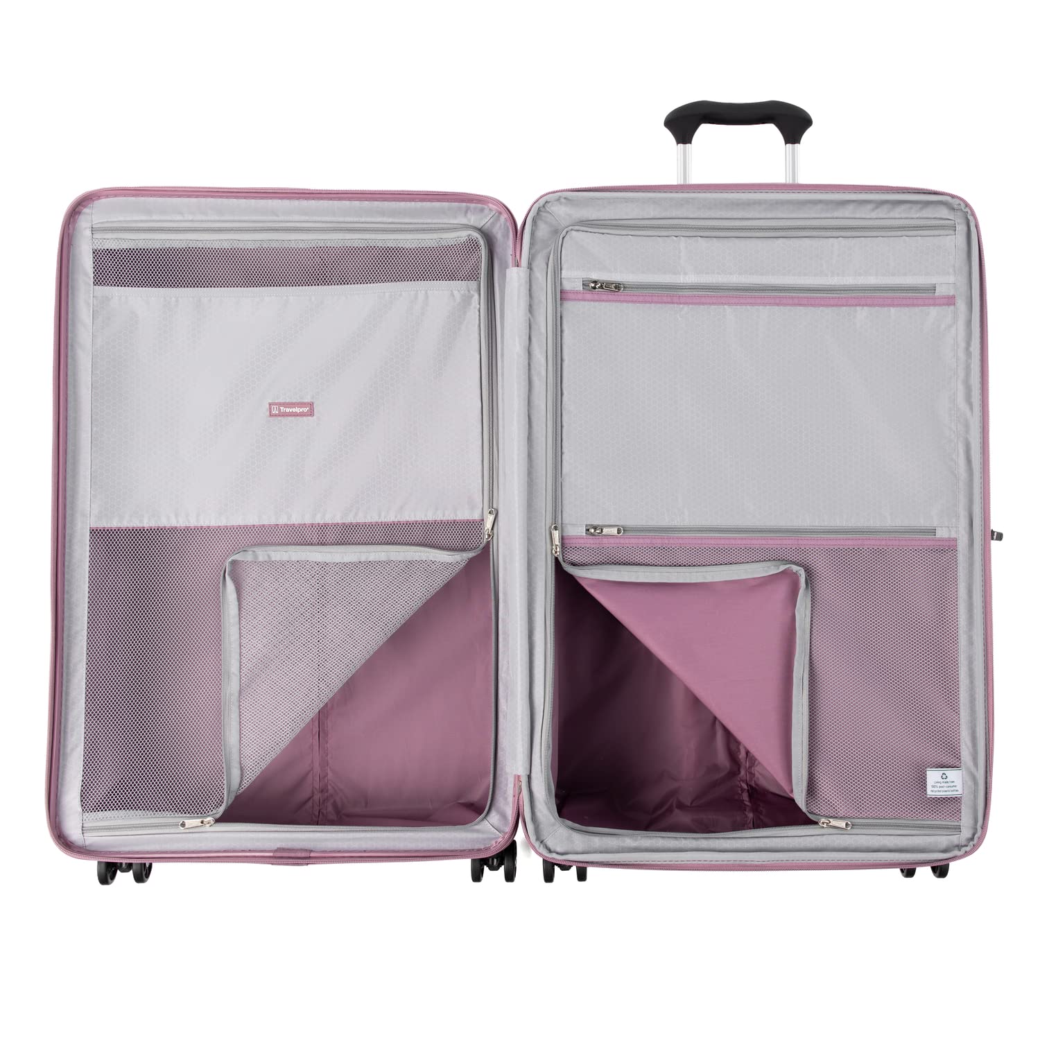 Travelpro Maxlite Air Hardside Expandable Luggage, 8 Spinner Wheels, Lightweight Hard Shell Polycarbonate Orchid Pink Purple Checked Large 28 Inch U5