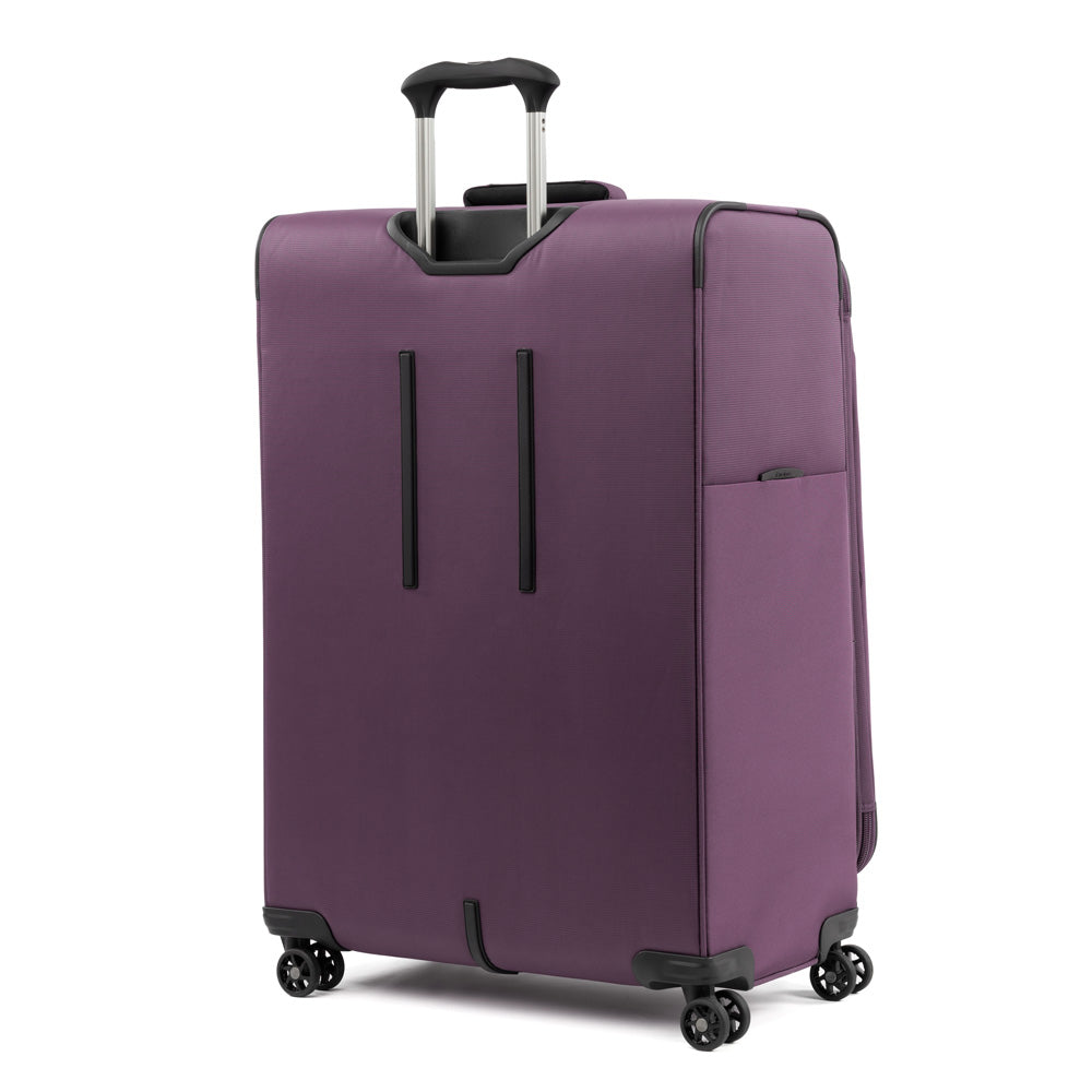 Travelpro Tourlite Softside Expandable Luggage with 4 Spinner Wheels, Lightweight Suitcase, Men and Women ( Deep Purple , Checked-Large 29-Inch ) Deep Purple Checked Large 29 Inch U1