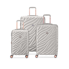 Delsey Alexis Lightweight Luggage, 4-Wheel Spinners Hardshell Suitcase, Expandable with TSA Lock ( Platinum/Rose Gold , 3-piece Set (21"/25"/29") ) Platinum/Rose Gold 3 Piece Set 21 25 29 U6