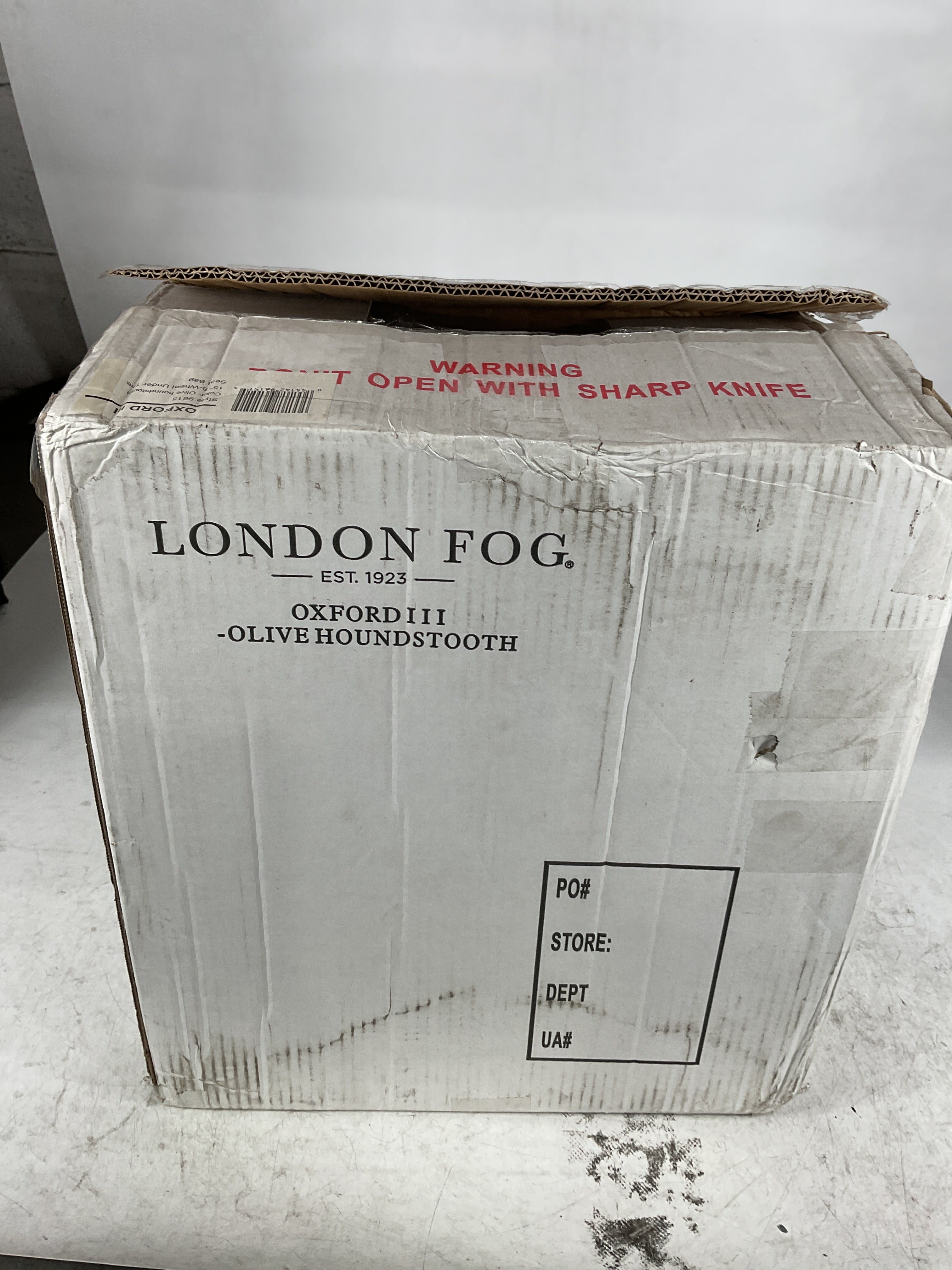 London Fog Oxford III 8-Wheel Under Seat Bag, Olive, Carry-On 15-Inch U1