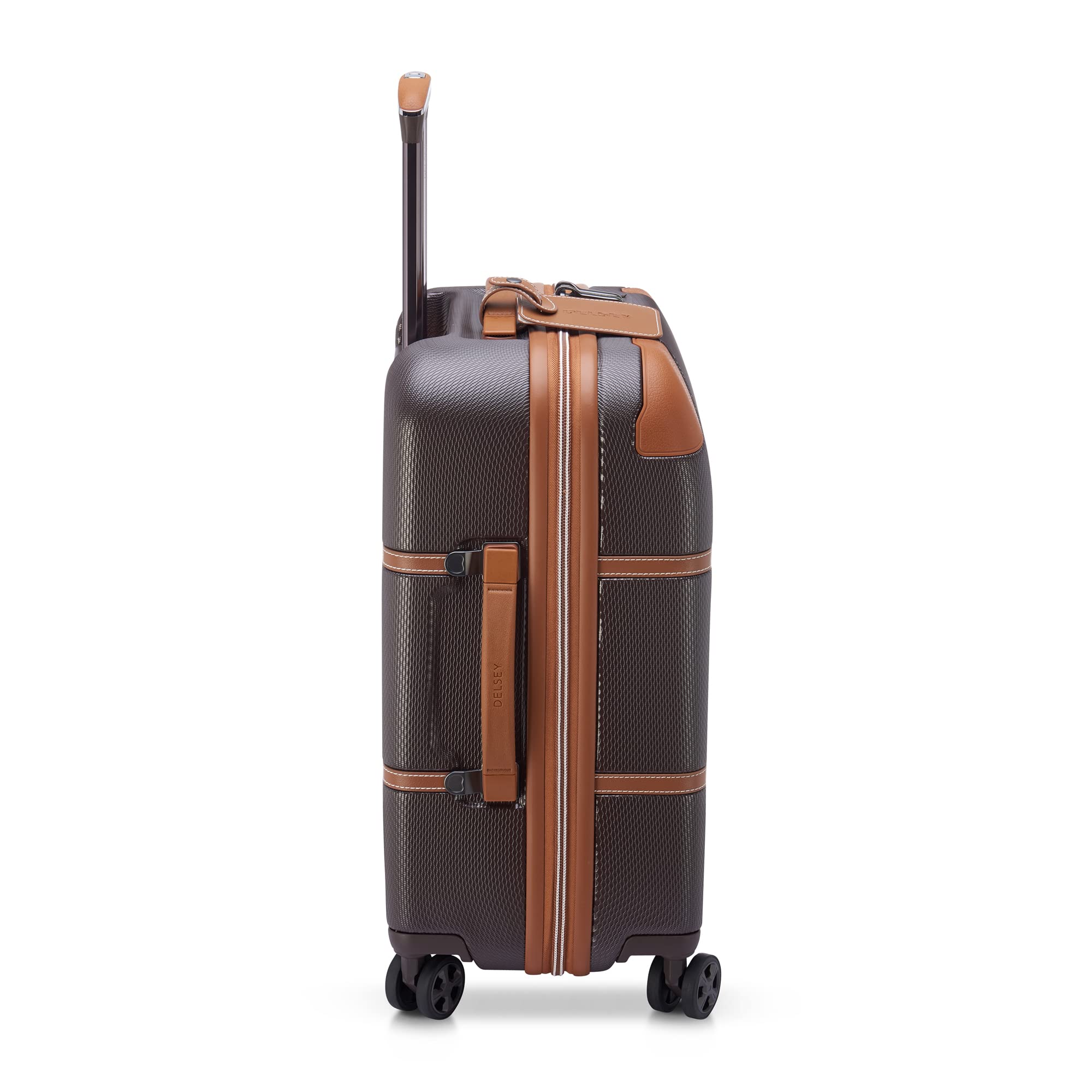 DELSEY Paris Chatelet Air 2.0 Hardside Luggage with Spinner Wheels Chocolate Brown Carry On 21 Inch U3