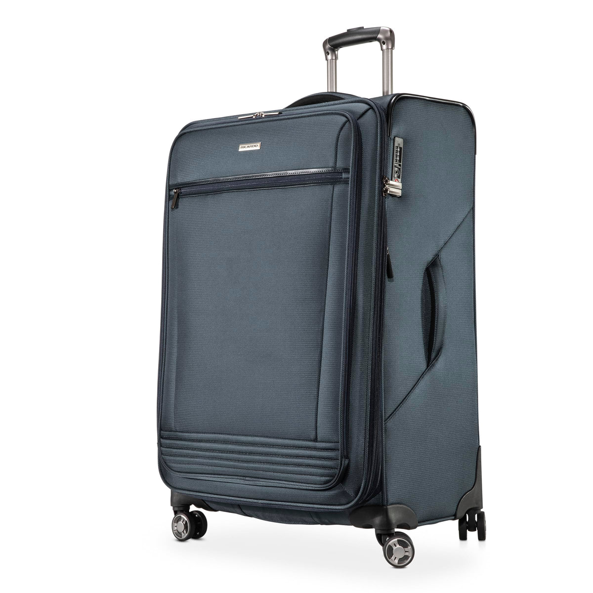 Ricardo Beverly Hills Avalon Softside Luggage Made with Sustainable 100% Recycled PET (rPET), Lightweight, Eco-Friendly Travel, Expandable, Dual Spinner Wheels ( Storm Blue , 28-inch ) Storm Blue 28 Inch U1