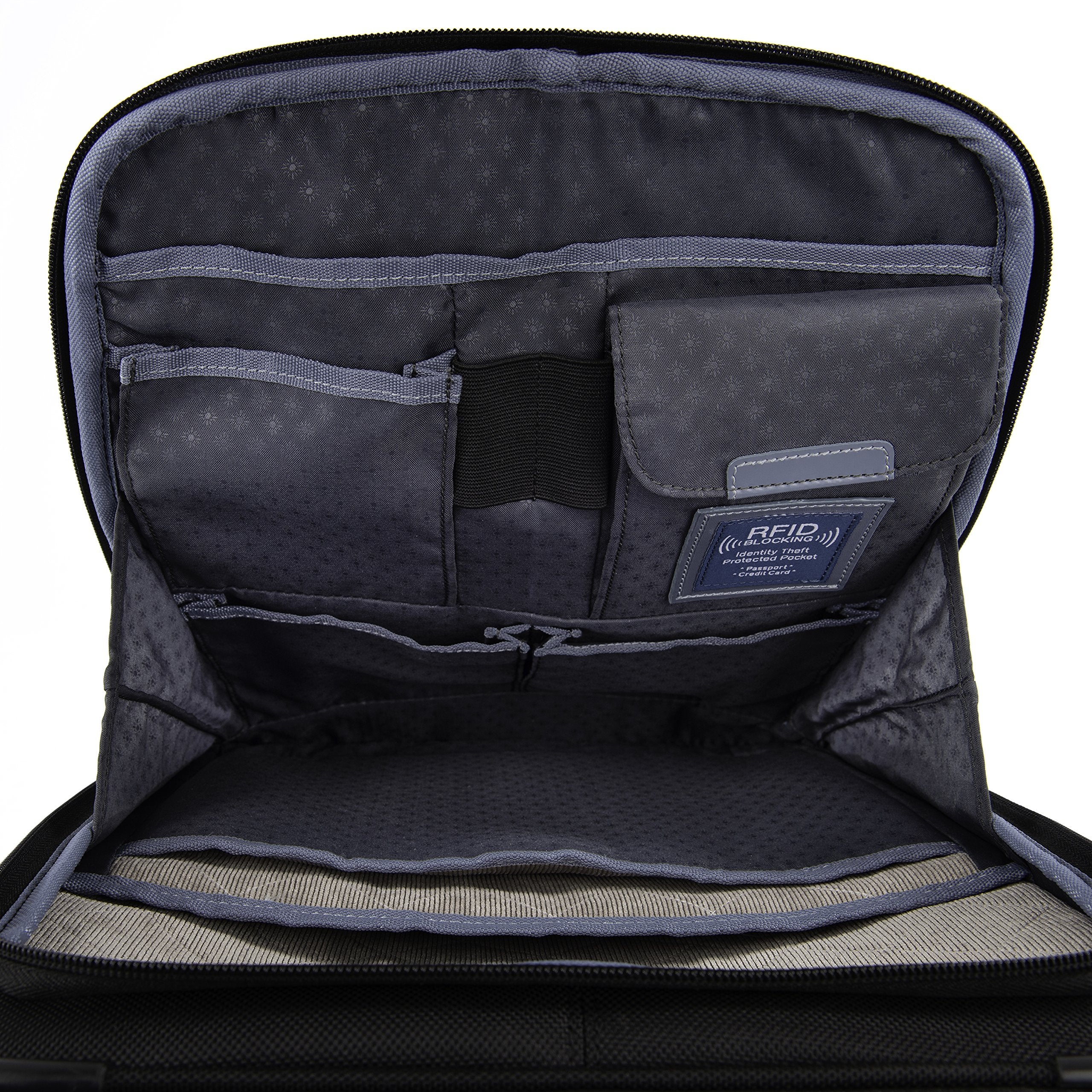 Travelpro Platinum Elite Softside Expandable Luggage, 8 Wheel Spinner Suitcase, USB Port, Fits up to 15" Laptop, Men and Women, Business Plus ( Shadow Black , Carry-On 20-Inch ) Shadow Black Carry On 20 Inch U4