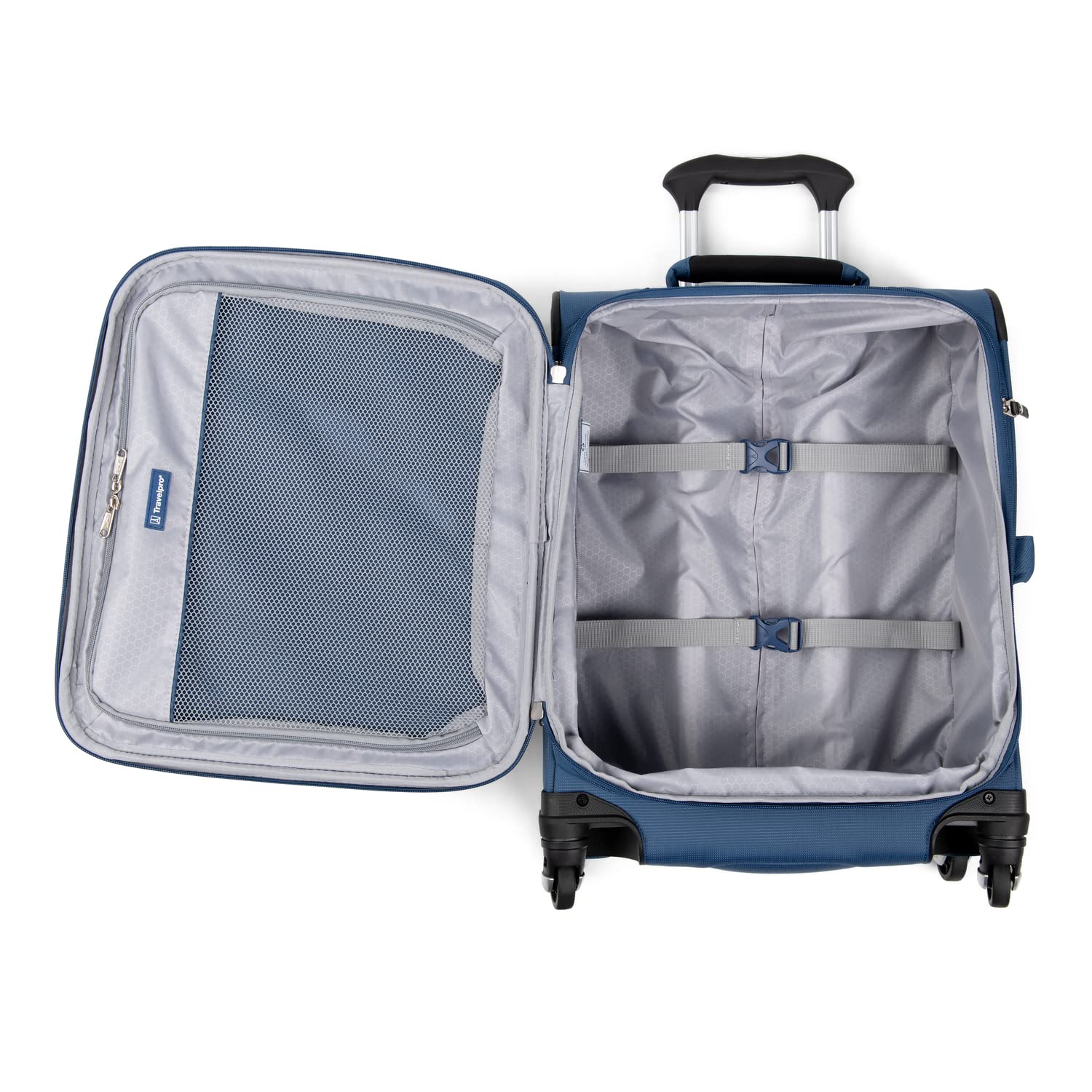 Travelpro Maxlite 5 Softside Expandable Luggage with 4 Spinner Wheels, Lightweight Suitcase, Men and Women Ensign Blue Carry On 19 Inch U6