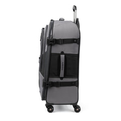 Travelpro Bold-Softside Expandable Luggage with Spinner Wheels ( Grey/Black , Checked-Medium 26-Inch ) Grey/Black Checked Medium 26 Inch U4