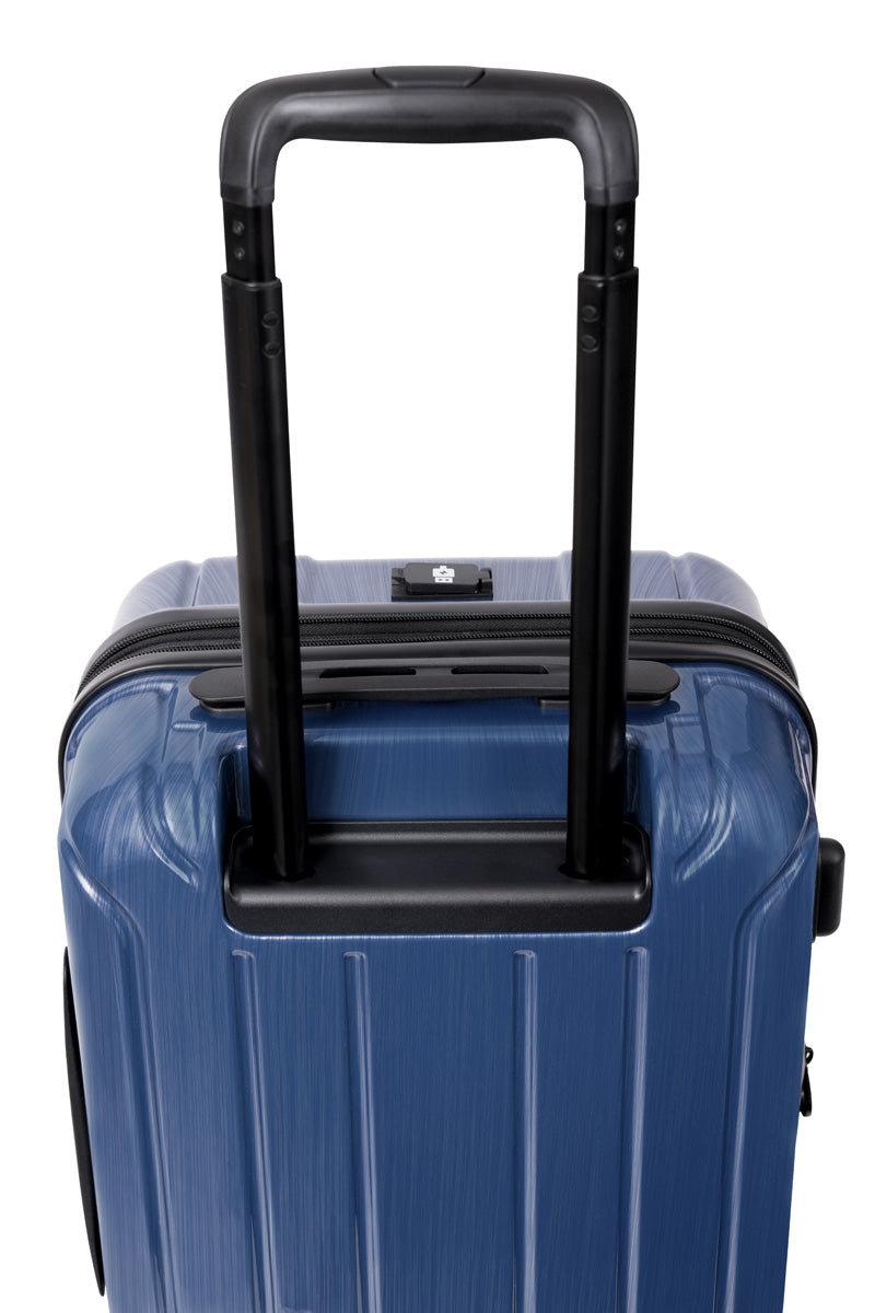 NONSTOP New York Elite Luggage Expandable Lightweight Spinner Wheels hard side shell Travel Suitcase Set, TSA Lock, Double USB Port, 3 packing cubes Denim Blue 3 Piece Set 20 24 28 U2