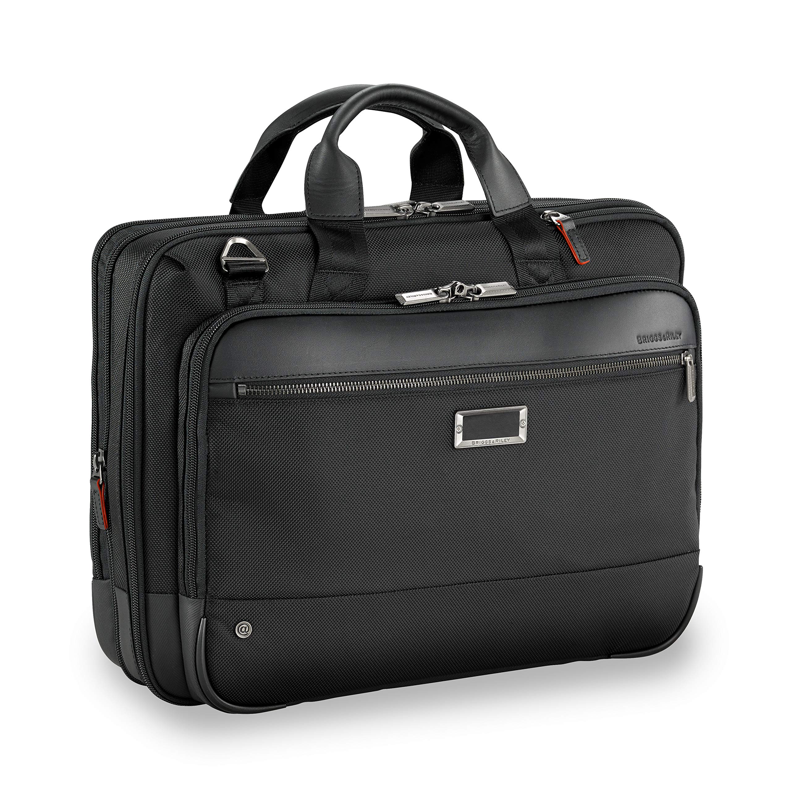 Briggs & Riley @work Medium Expandable Brief ( Black , Medium ) Black Medium U3