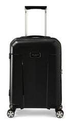 Ted Baker Flying Colours Hardside Trolley 4 Wheel Spinner, TSA Lock, Lightweight Suitcase, Men and Women ( Jet Black , 20-Inch Carry-On ) Jet Black 20 Inch Carry On U1