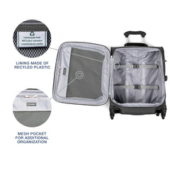 Travelpro Maxlite 5 Softside Expandable Luggage with 4 Spinner Wheels, Lightweight Suitcase, Men and Women Shadow Grey Carry On 19 Inch U3