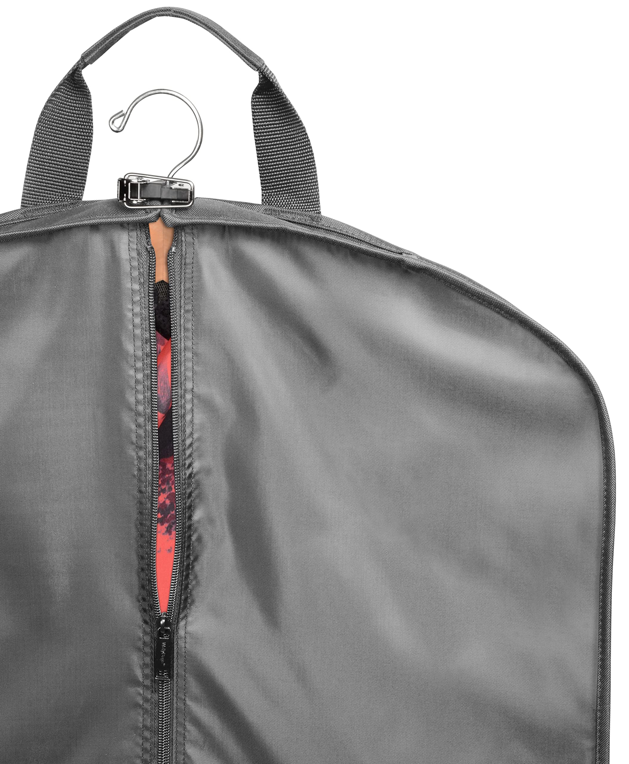 WallyBags 60 Premium Tri-Fold Travel Garment Bag with exterior pocket ( Grey , 60-inch ) Grey 60 Inch U2