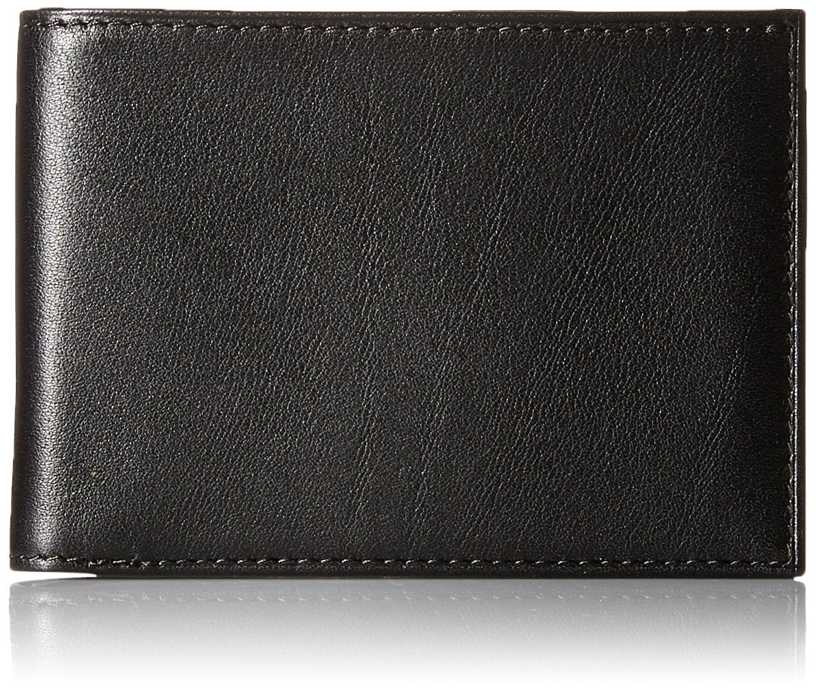 Bosca Men's Old Leather New Fashioned Collection-Small Bifold Wallet ( Black , S ) Black S U1