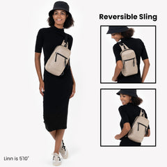 Sherpani Metro, Anti Theft Travel Sling Bag, Sling Backpack, Crossbody Backpack, Sling Bag for Women ( Straw , One Size ) Straw One Size U1