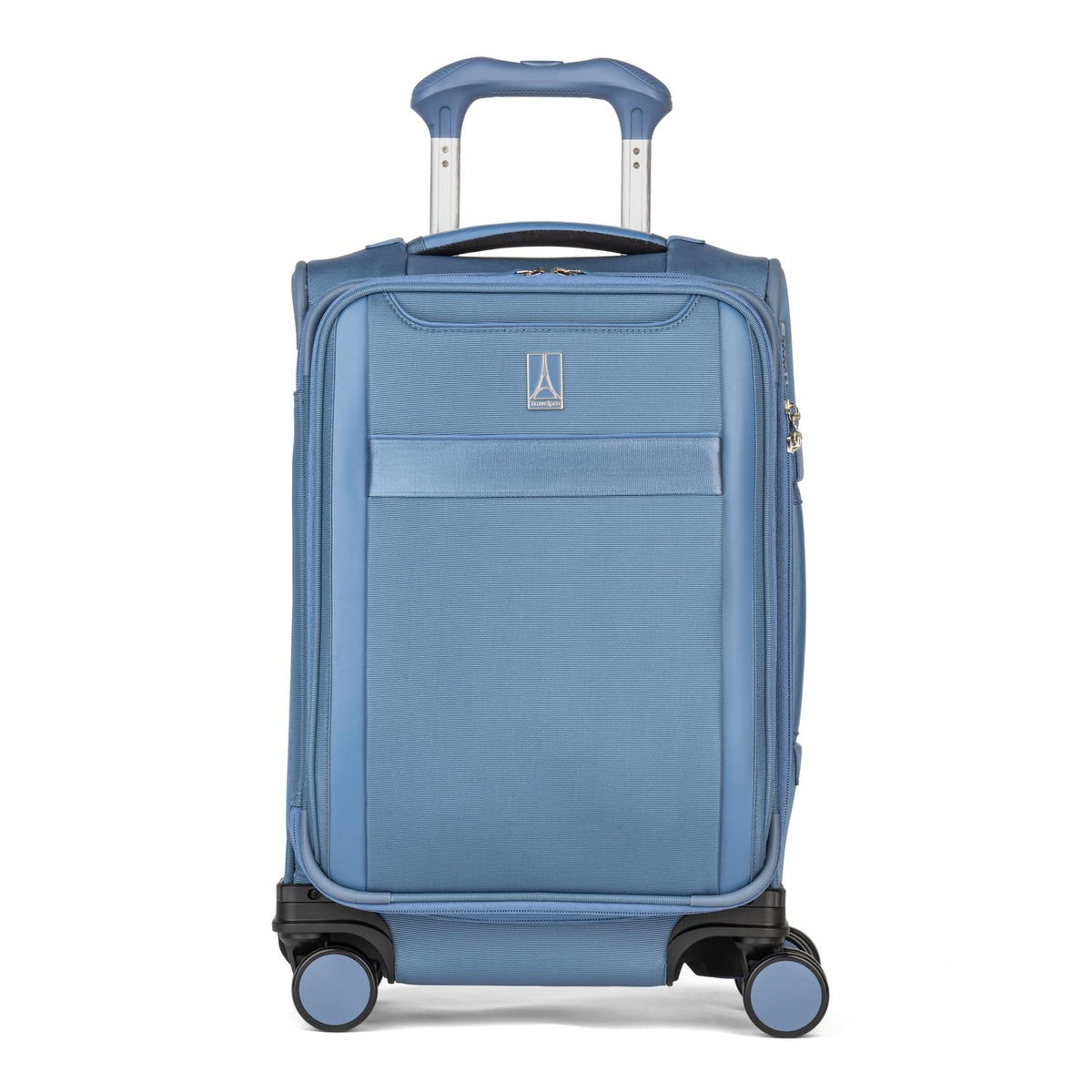 Travelpro Versapack + Lightweight Softside Expandable Checked Luggage, 8 Spinner Suitcase, TSA Lock, Men and Women ( Elemental Blue , Compact Carry On 20-Inch ) Elemental Blue Compact Carry On 20 Inch U1