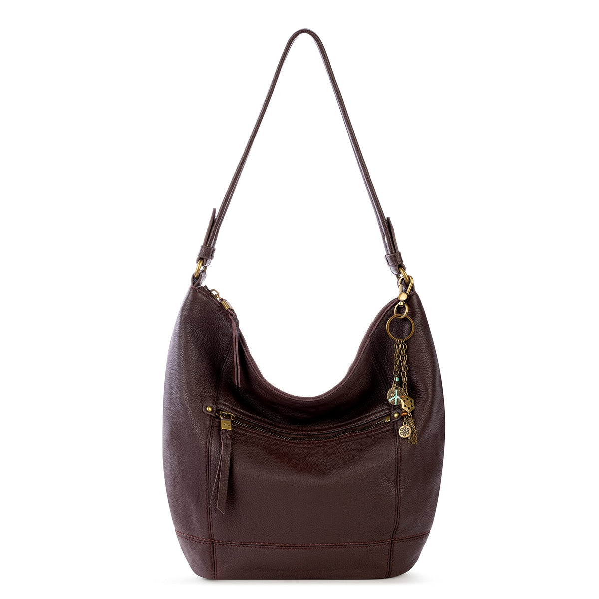 The Sak Sequoia Leather Hobo Mahogany One Size U1