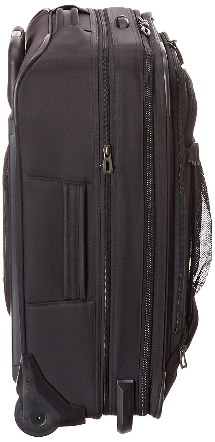 Briggs & Riley Luggage 22 Inch Carry On Expandable Upright Bag ( Black , One size ) Black One Size U1