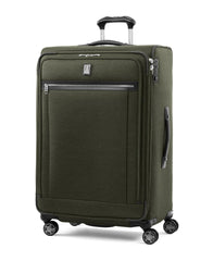 Travelpro Platinum Elite Softside Expandable Checked Luggage, 8 Wheel Spinner Large Suitcase, TSA Lock, Men and Women ( Pilot Green , Checked-Large 29-Inch ) Pilot Green Checked Large 29 Inch U1