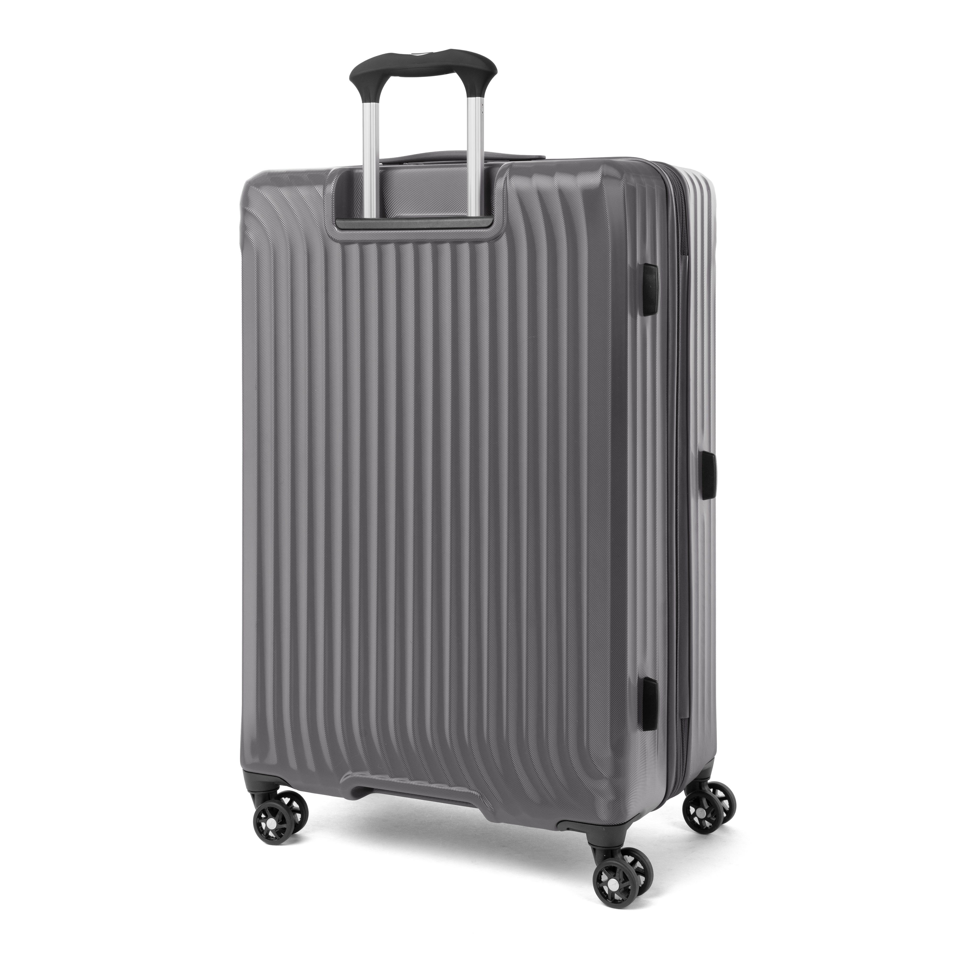 Travelpro Maxlite Air Hardside Expandable Luggage, 8 Spinner Wheels, Lightweight Hard Shell Polycarbonate Shadow Grey Checked Large 28 Inch U9
