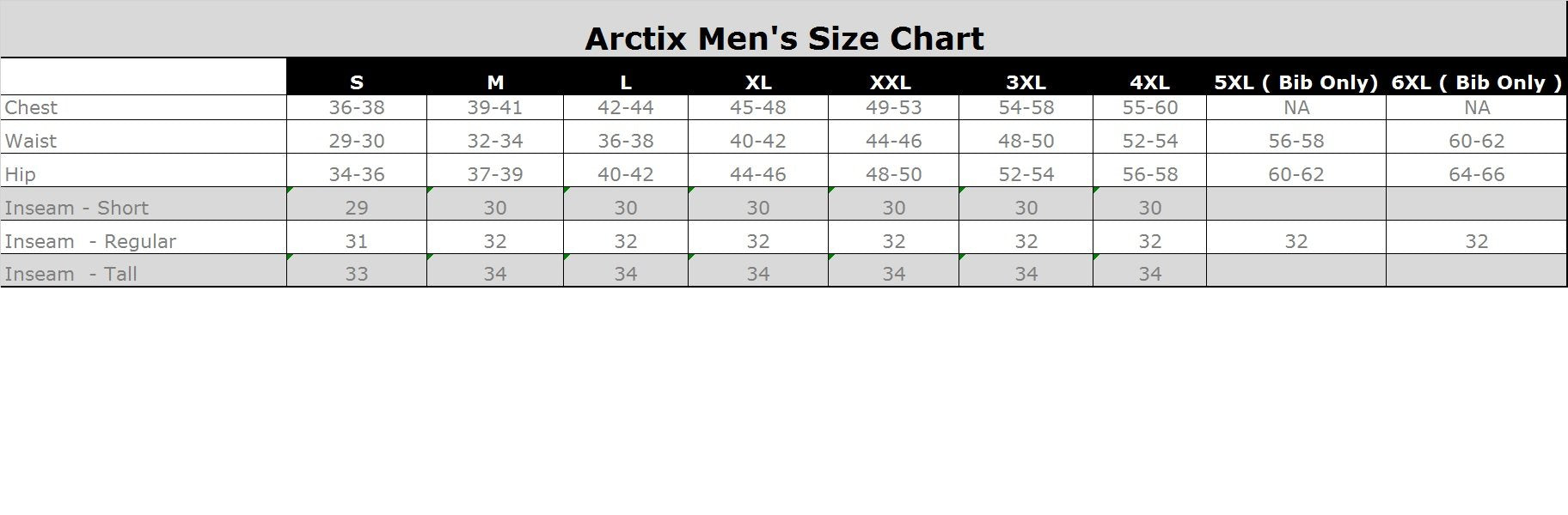 Arctix Men's Essential Insulated Snow Pant ( Black , X-Large/32" Inseam ) Black X Large 32 Inseam U8