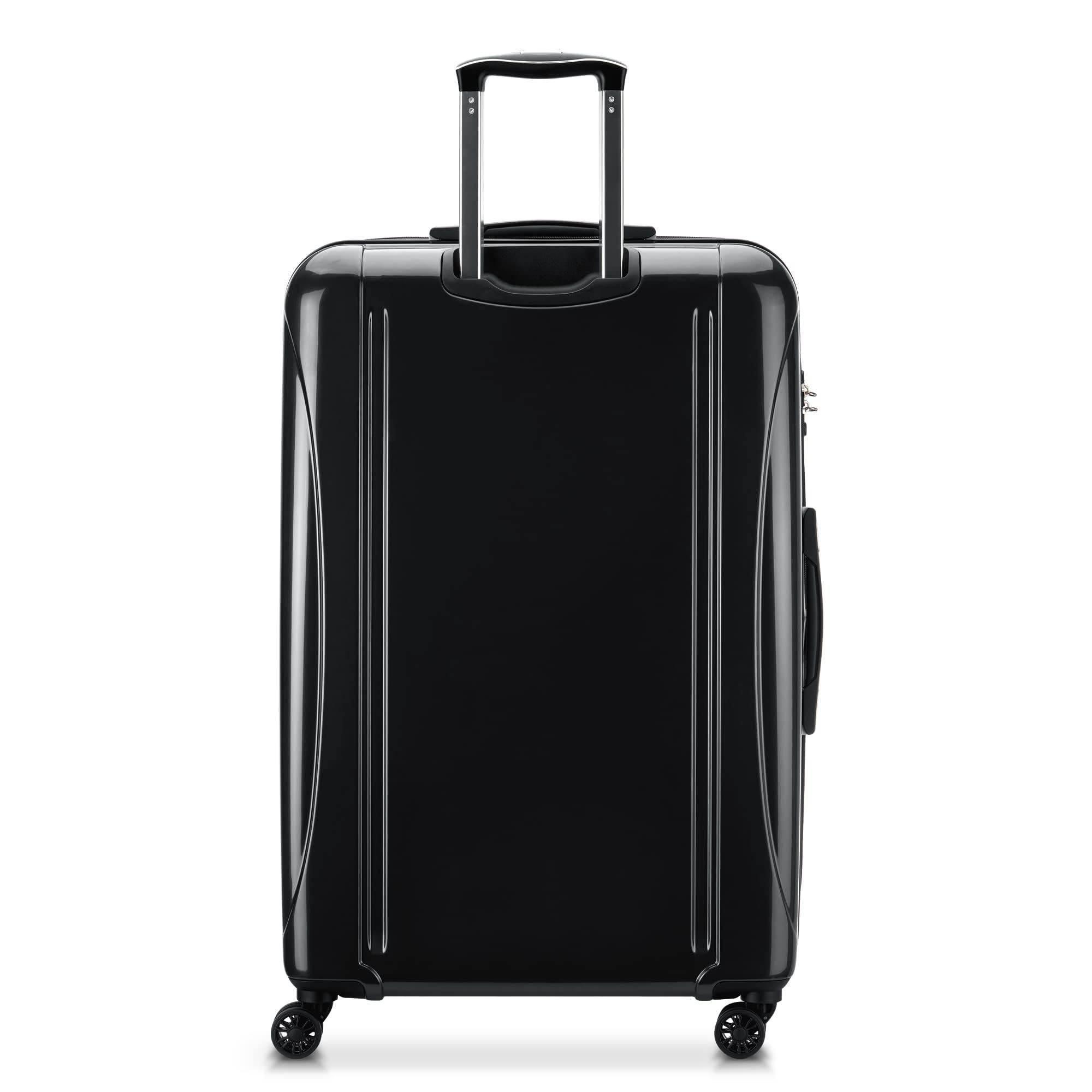 DELSEY Paris Helium Aero Hardside Expandable Luggage with Spinner Wheels ( Black , Checked-Large 29 Inch ) Black Checked Large 29 Inch U33
