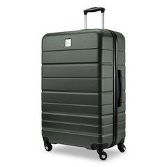 Skyway Epic 2.0 Hardside Lightweight and Durable ABS Shell Luggage, Spacious with Dual Spinning Wheels, Comfort Grip and Expandable, Men and Women ( Thyme , Checked-Large 28-inch ) Thyme Checked Large 28 Inch U3