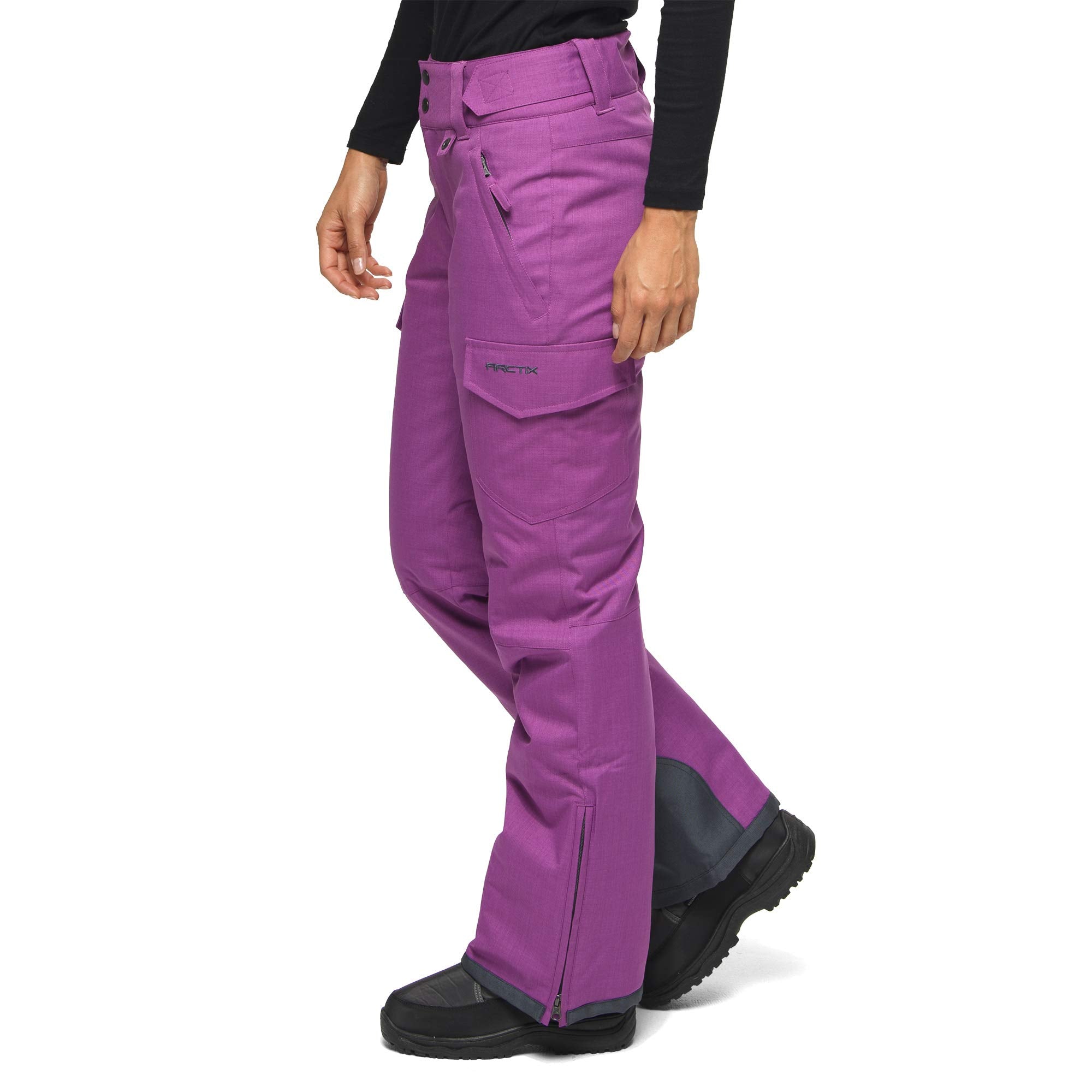 Arctix Women's Insulated Snowsports Cargo Pant ( Amethyst Melange , Large Tall ) Amethyst Melange Large Tall U1