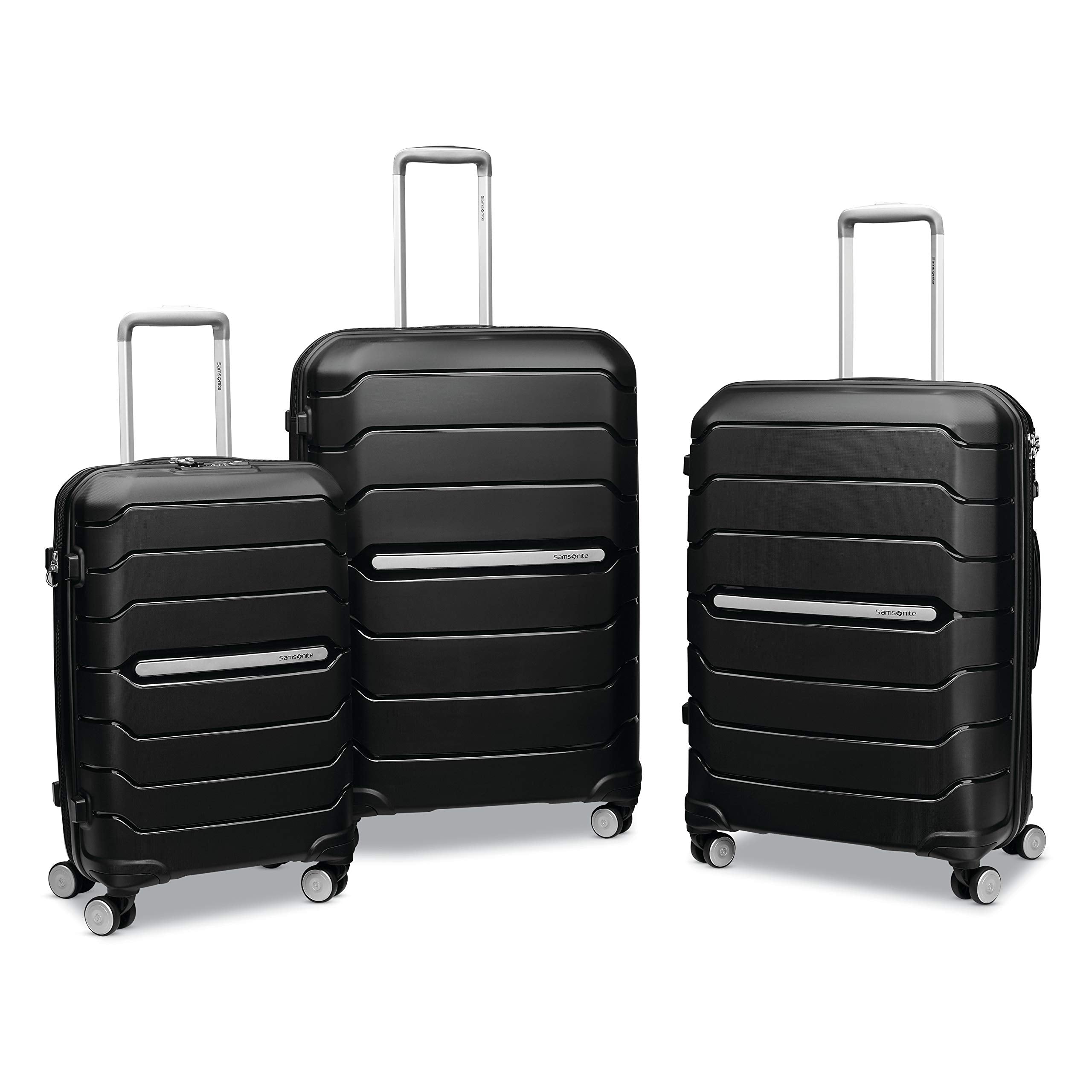 Samsonite Freeform Hardside Expandable with Double Spinner Wheels ( Black , Carry-On 21-Inch ) Black Carry On 21 Inch U12