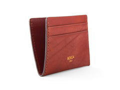 Bosca Men's Washed Collection Weekend Wallet Coin or Card Case ( Dark Brown , One Size ) Dark Brown One Size U1