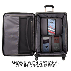 Travelpro Crew Versapack Softside Expandable Spinner Wheel Luggage ( Patriot Blue , Checked-Large 29-Inch ) Patriot Blue Checked Large 29 Inch U4