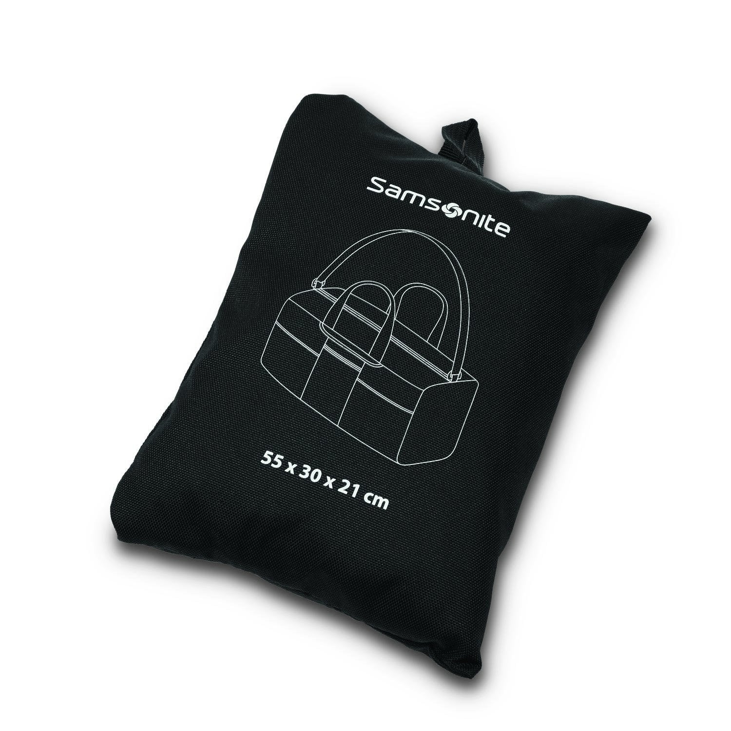 Samsonite Foldaway Packable Duffel Bag, Black, Medium ( Black , Medium ) Black Medium U1