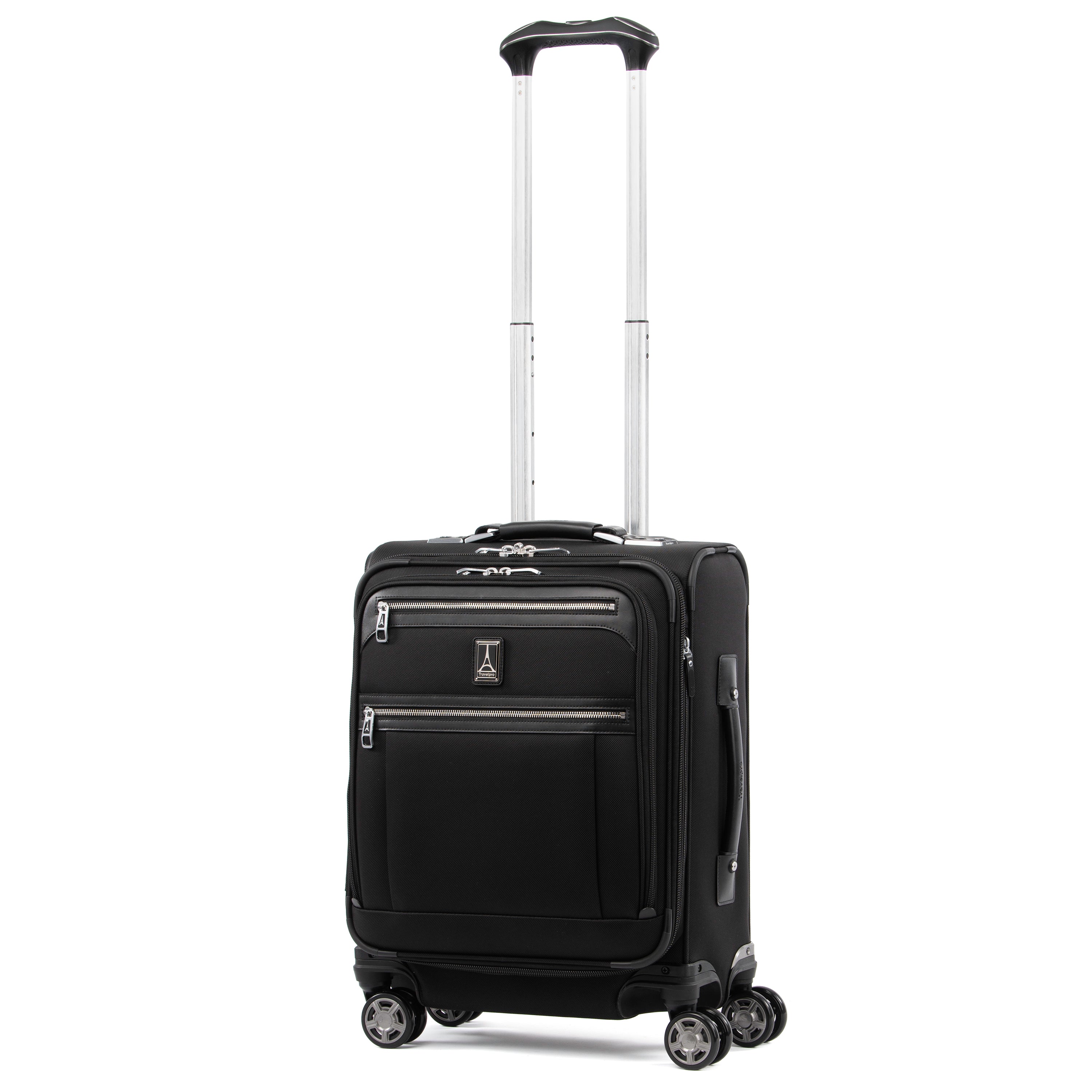Travelpro Platinum Elite Softside Expandable Luggage, 8 Wheel Spinner Suitcase, USB Port, Suiter, Men and Women U5