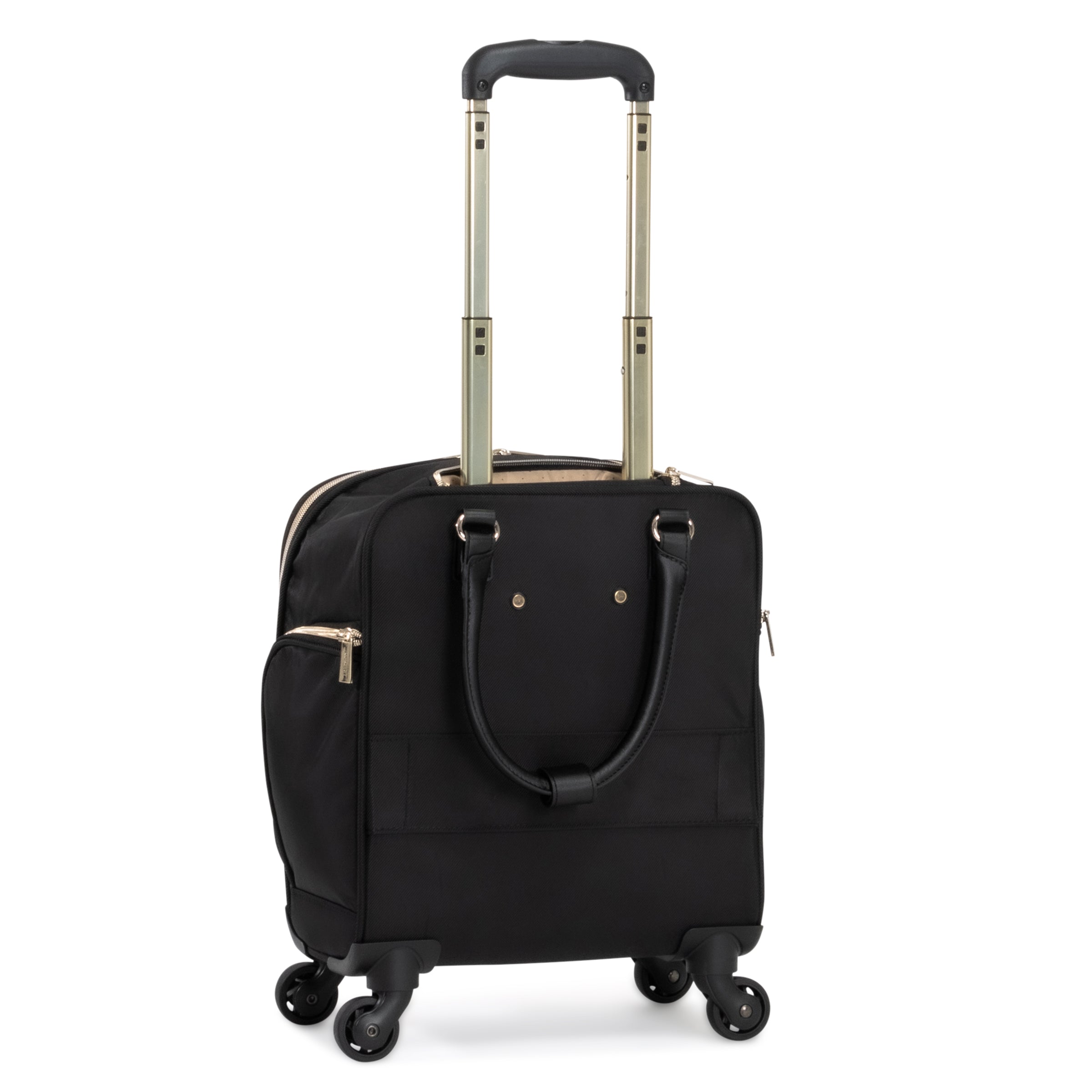 Kenneth Cole Reaction Women's Chelsea Chevron Softside 4-Wheel Underseater ( Black , One Size ) Black One Size U1