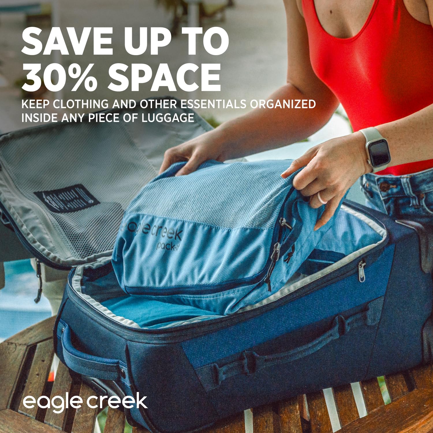 Eagle Creek Pack-It Reveal Cube ( Mandarin , L ) Mandarin L U1