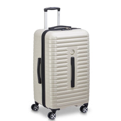 DELSEY Paris Cruise 3.0 Trunk 26" Spinner ( Glossy Ivory , Checked 26 Inch Trunk ) Glossy Ivory Checked 26 Inch Trunk U1