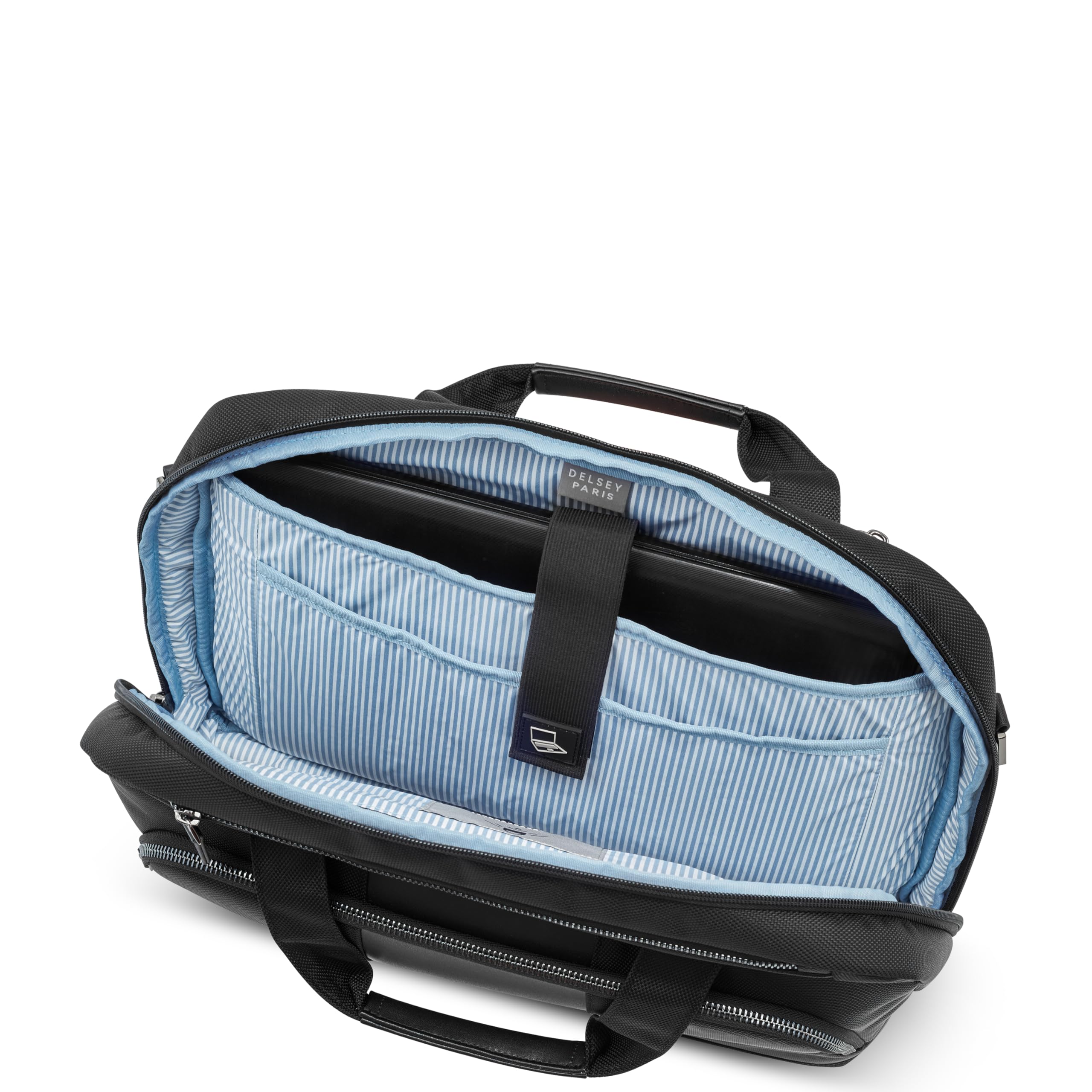 DELSEY PARIS Wagram Briefcase with Laptop Sleeve ( Black , One Size ) Black One Size U1